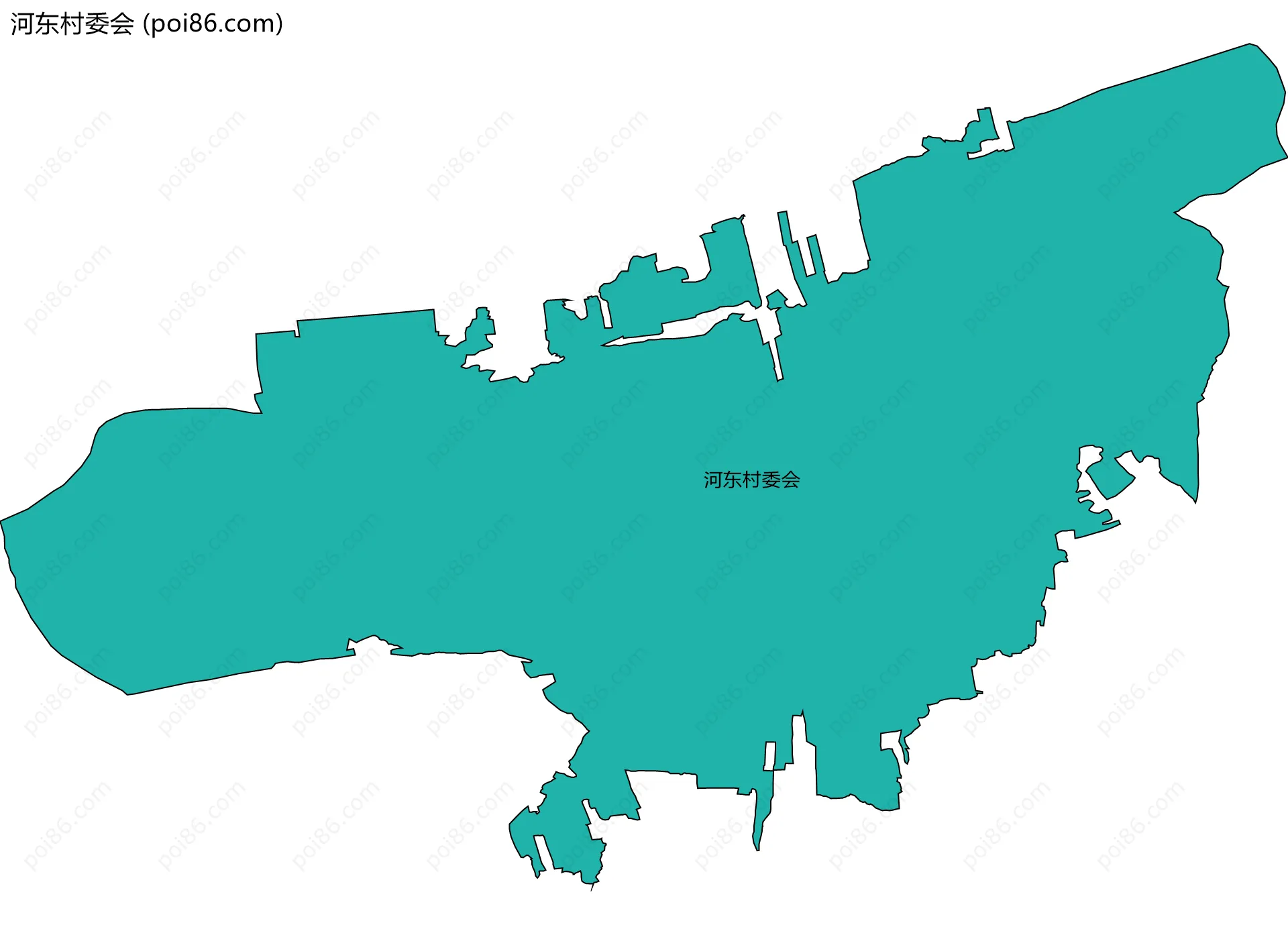 河东村委会边界地图
