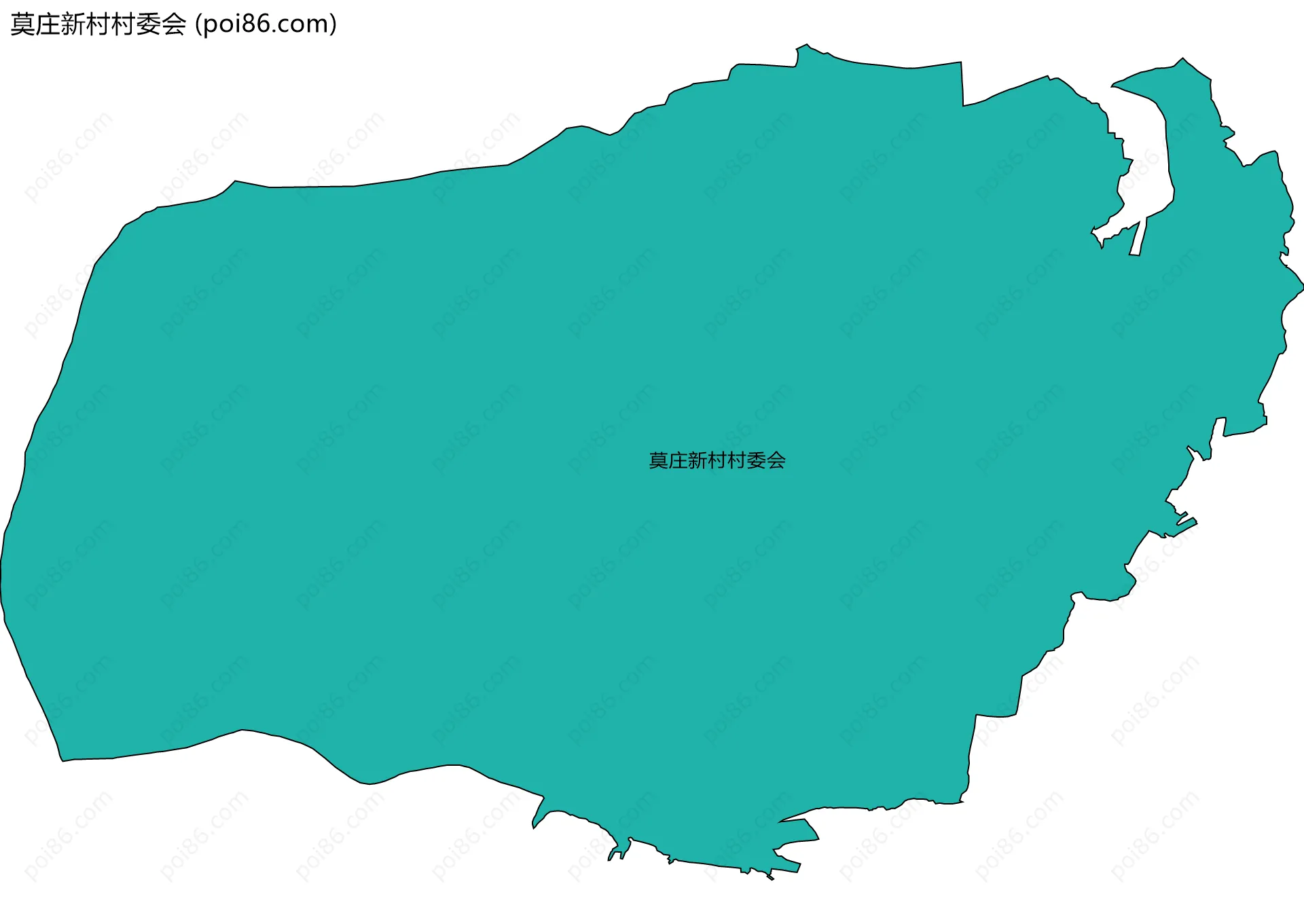 莫庄新村村委会边界地图