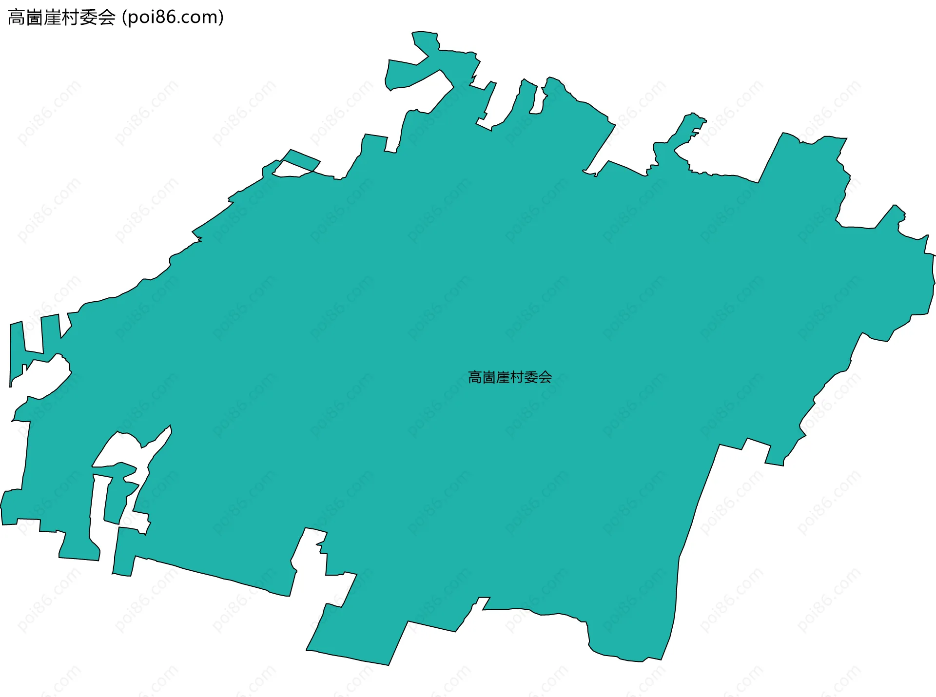 高崮崖村委会边界地图