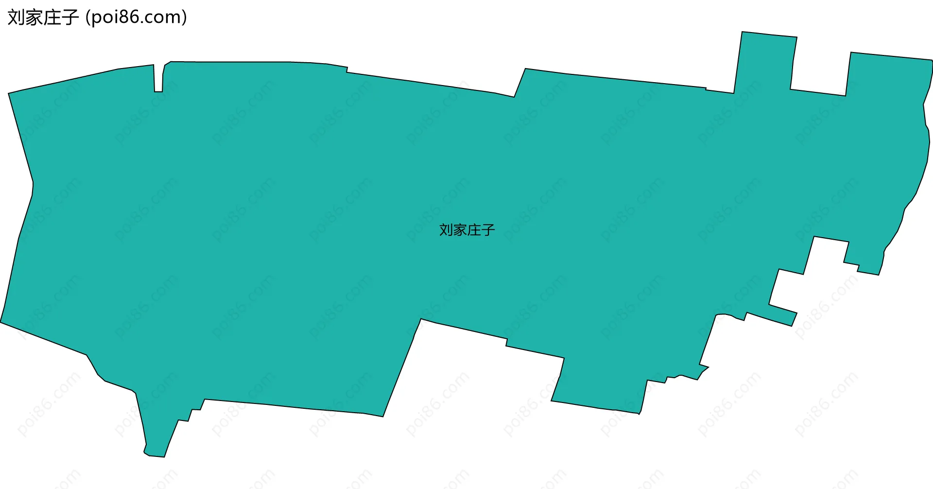 刘家庄子边界地图