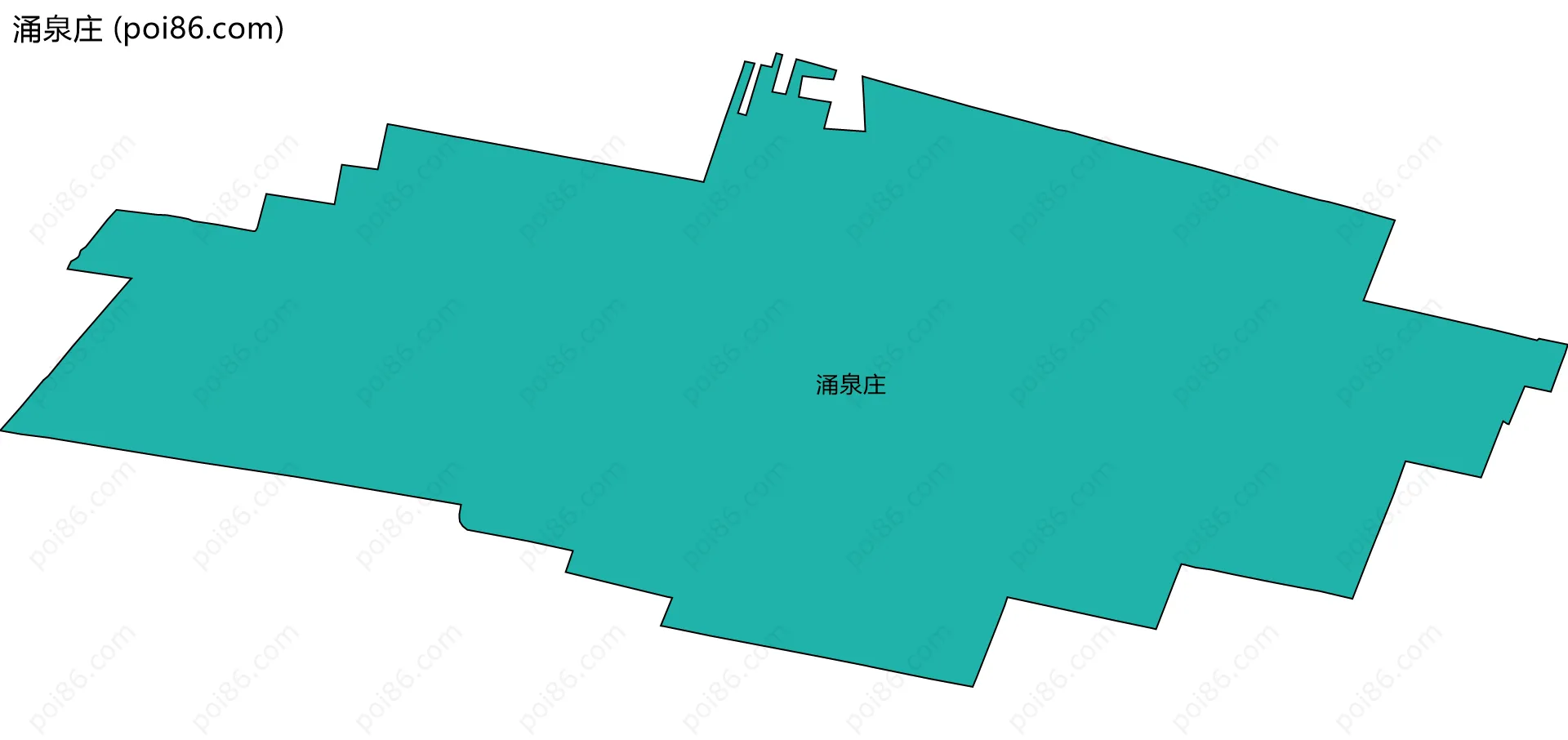 涌泉庄边界地图