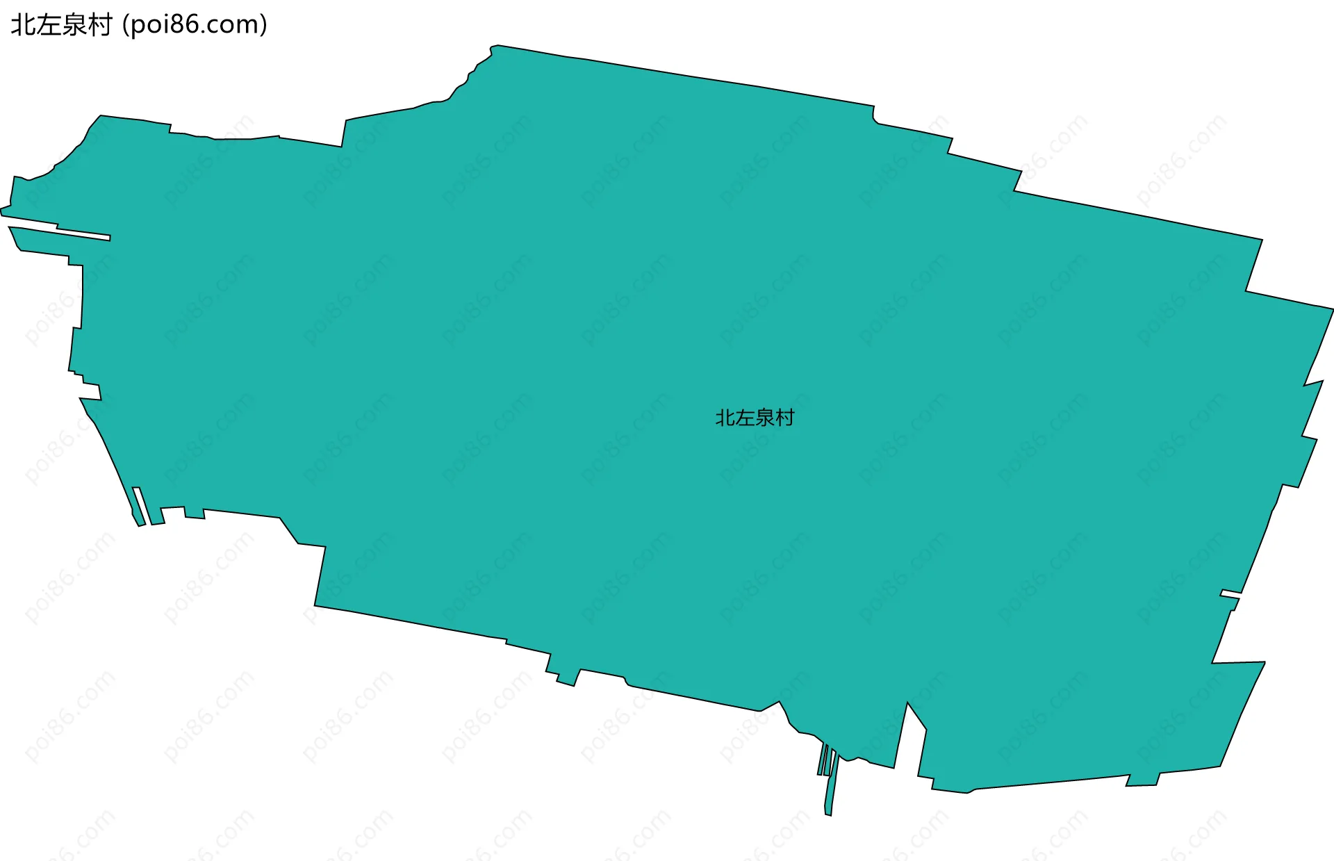 北左泉村边界地图