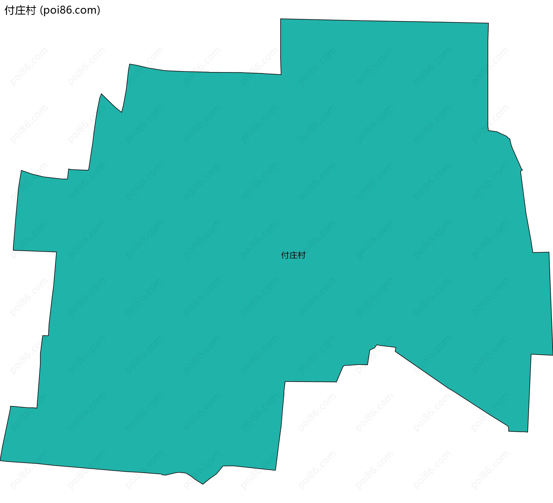付庄村边界地图