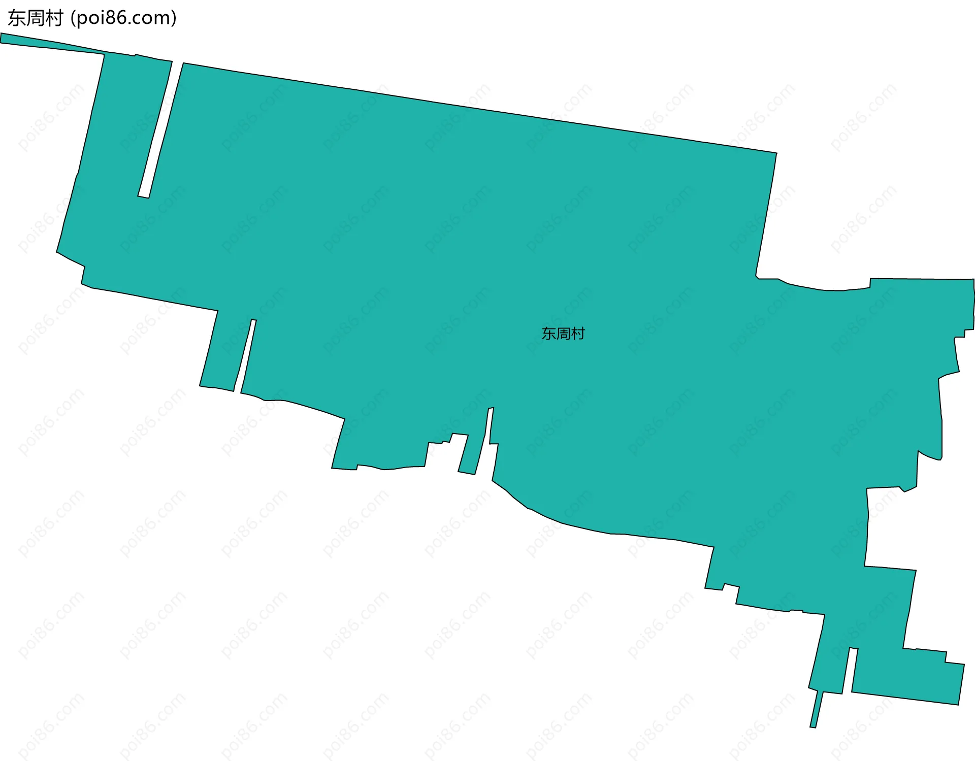 东周村边界地图