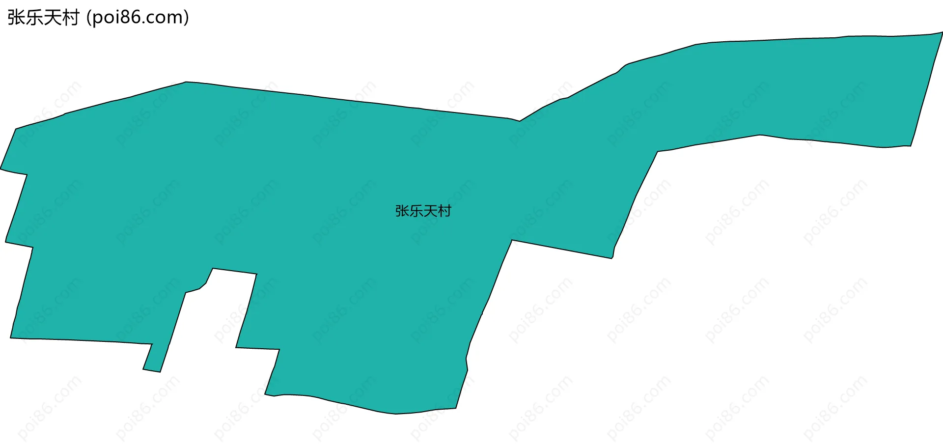 张乐天村边界地图