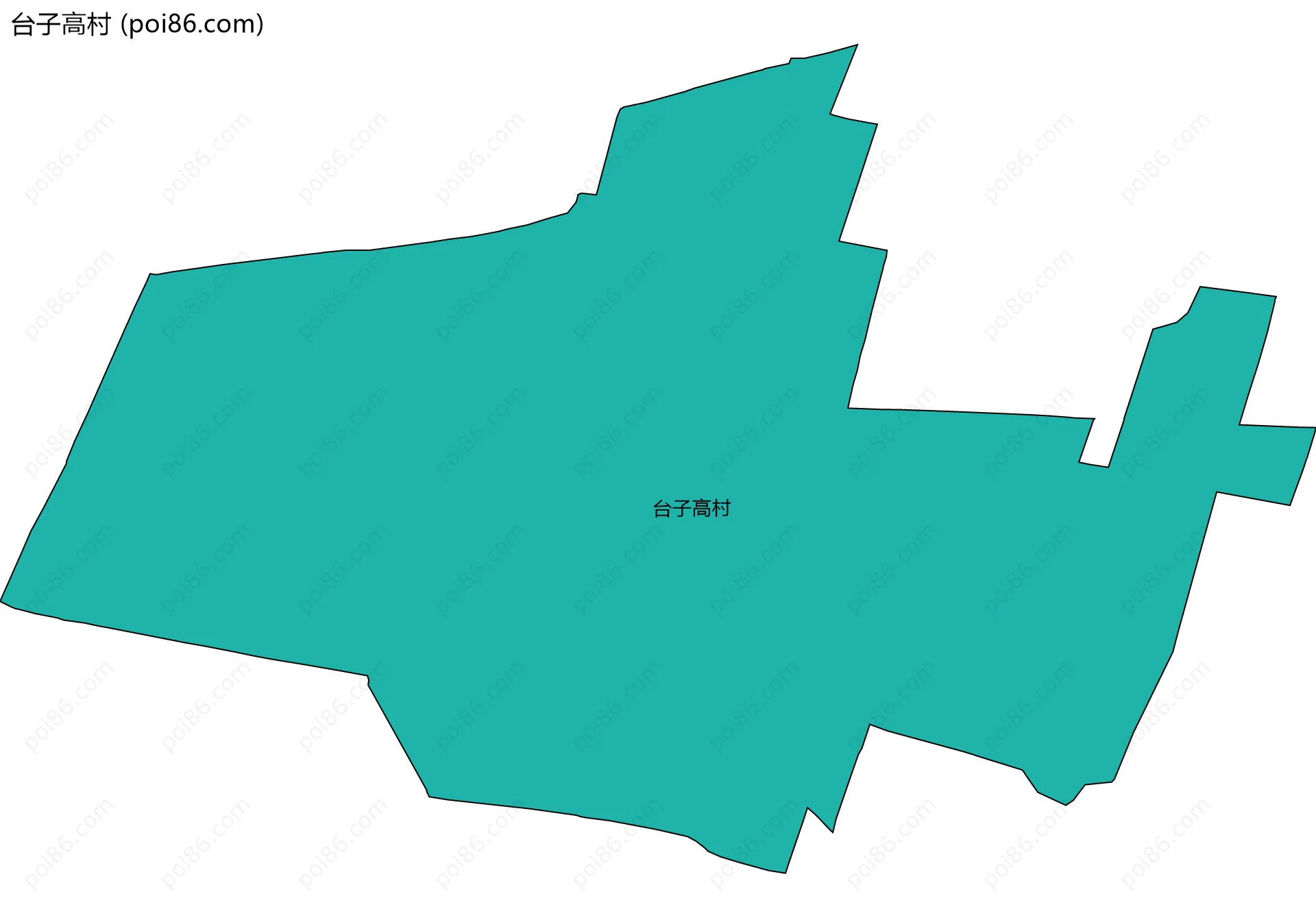 台子高村边界地图