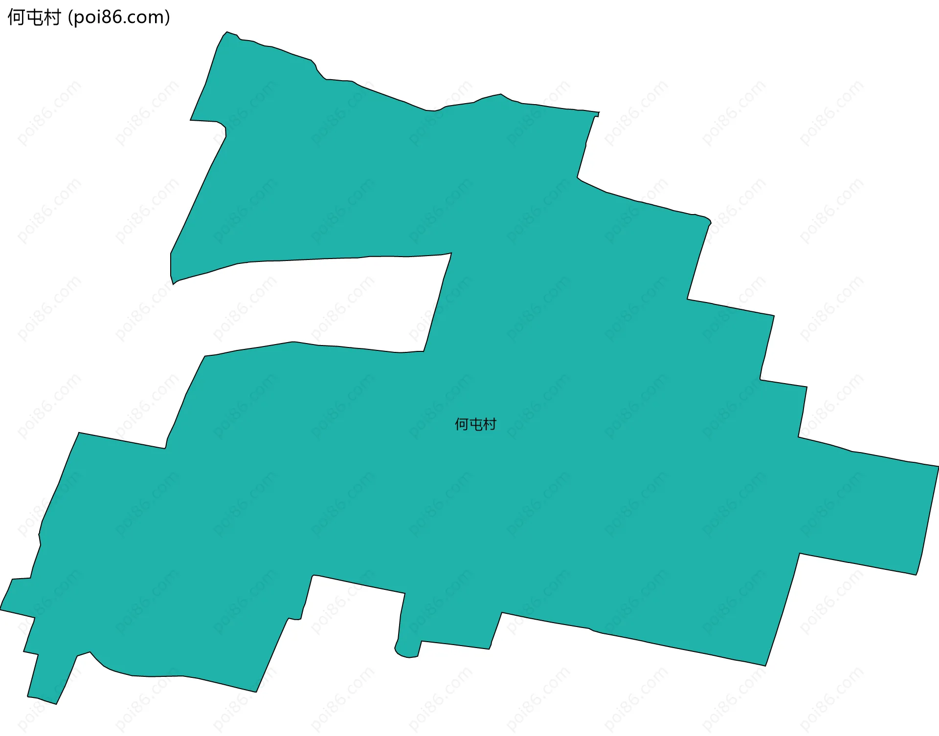 何屯村边界地图