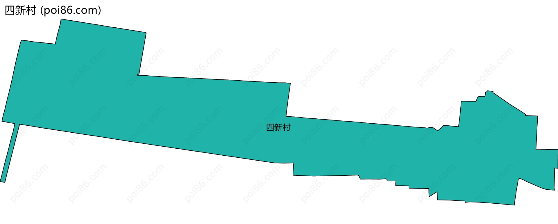 四新村边界地图