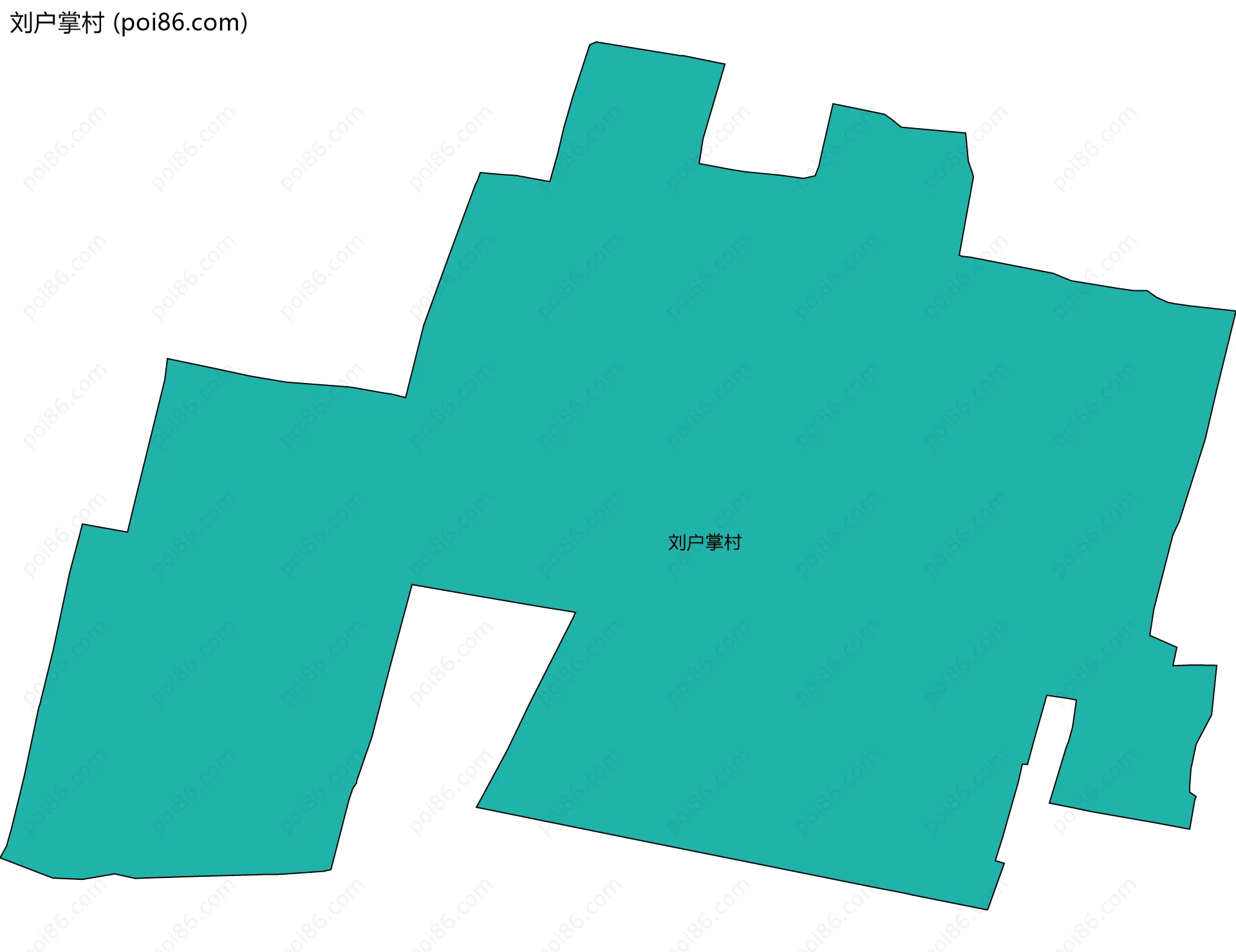 刘户掌村边界地图