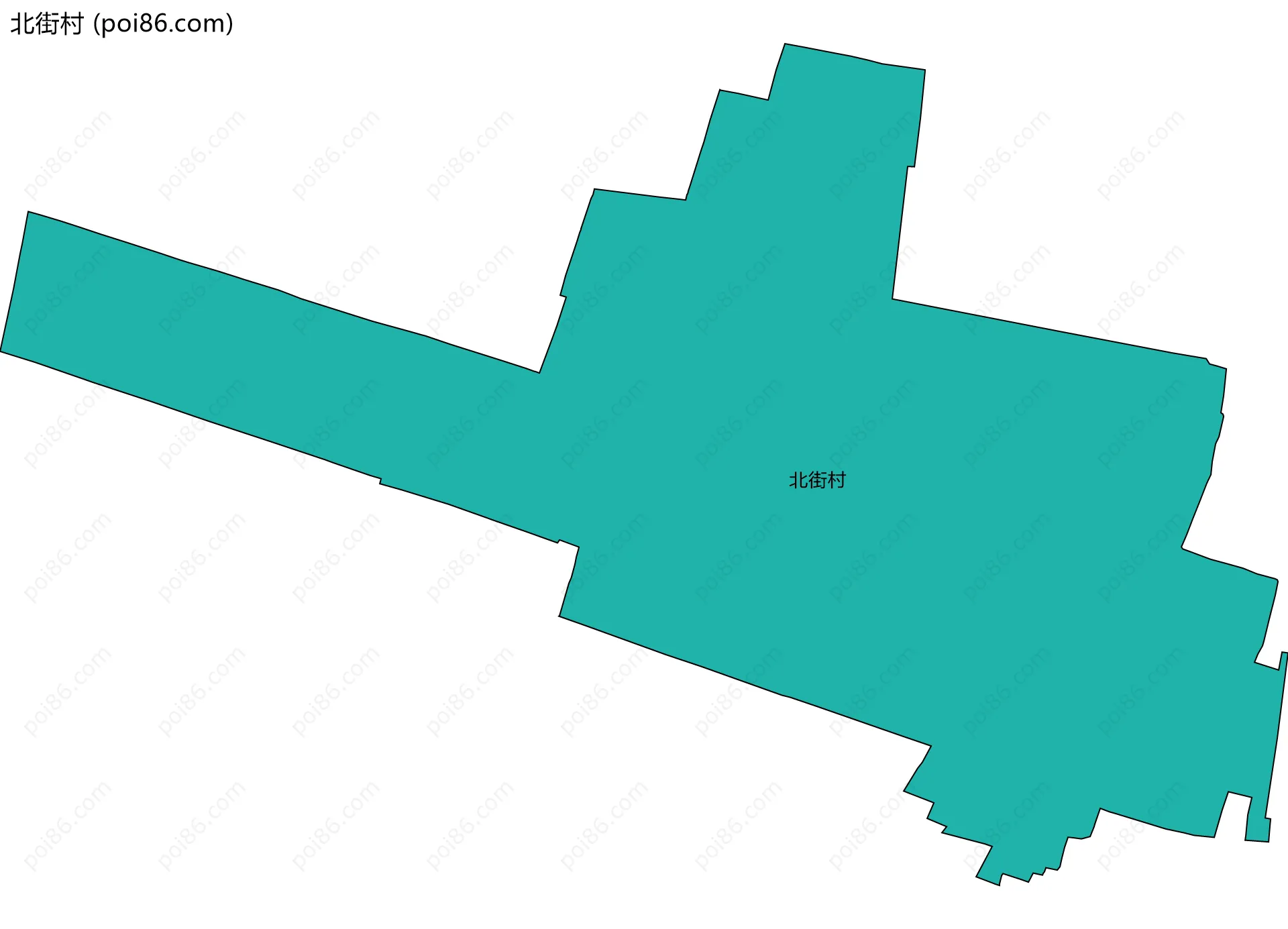 北街村边界地图