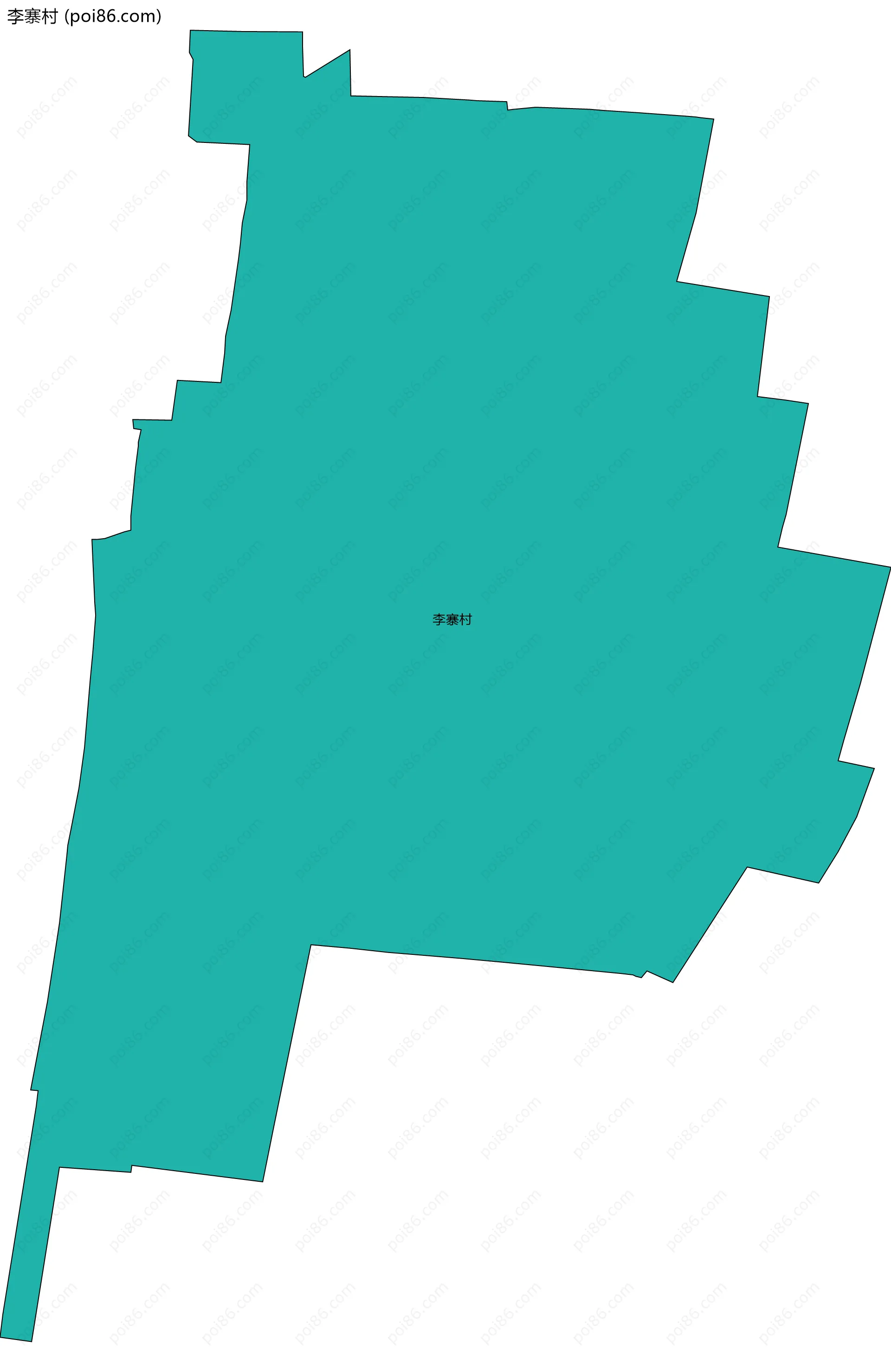 李寨村边界地图