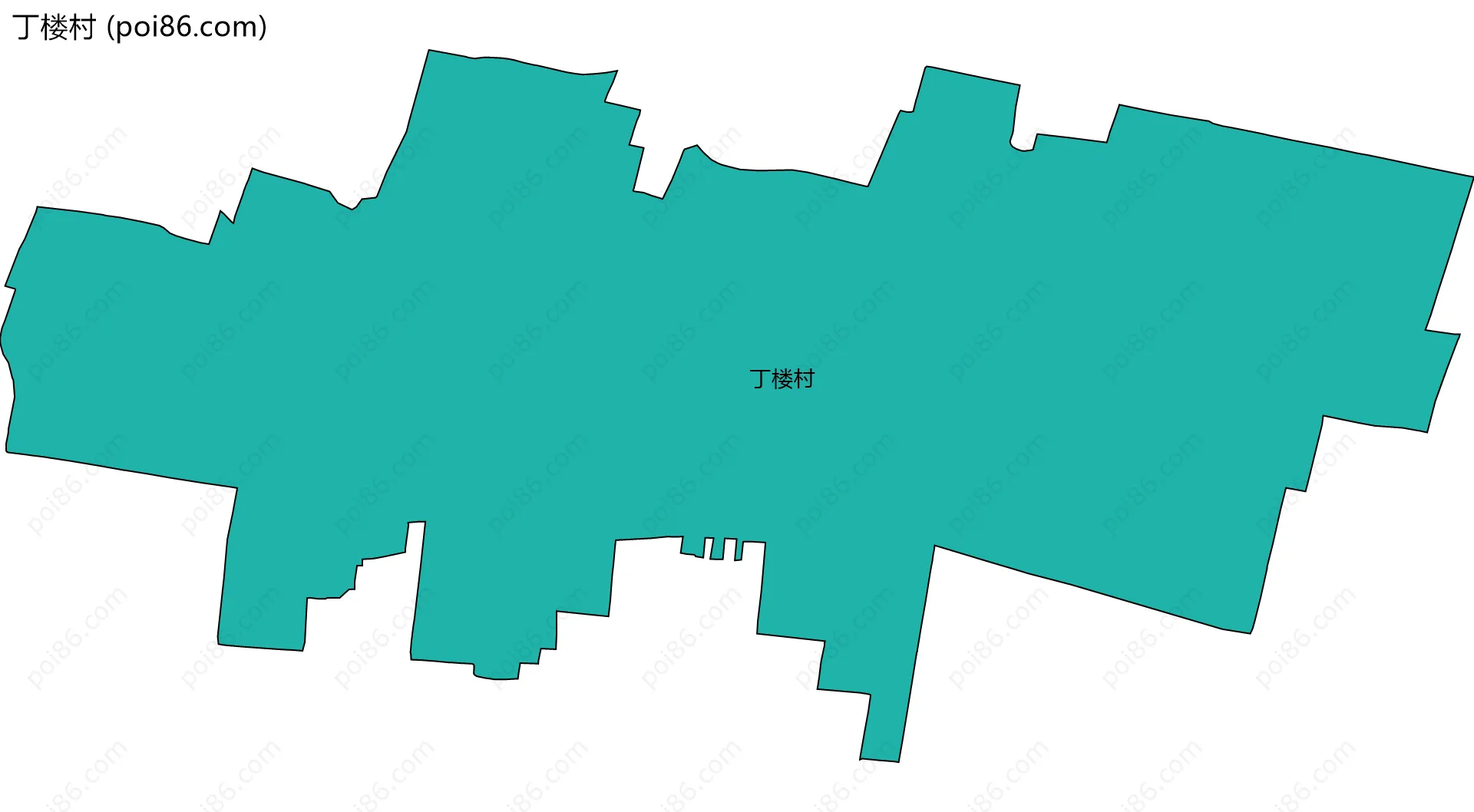 丁楼村边界地图