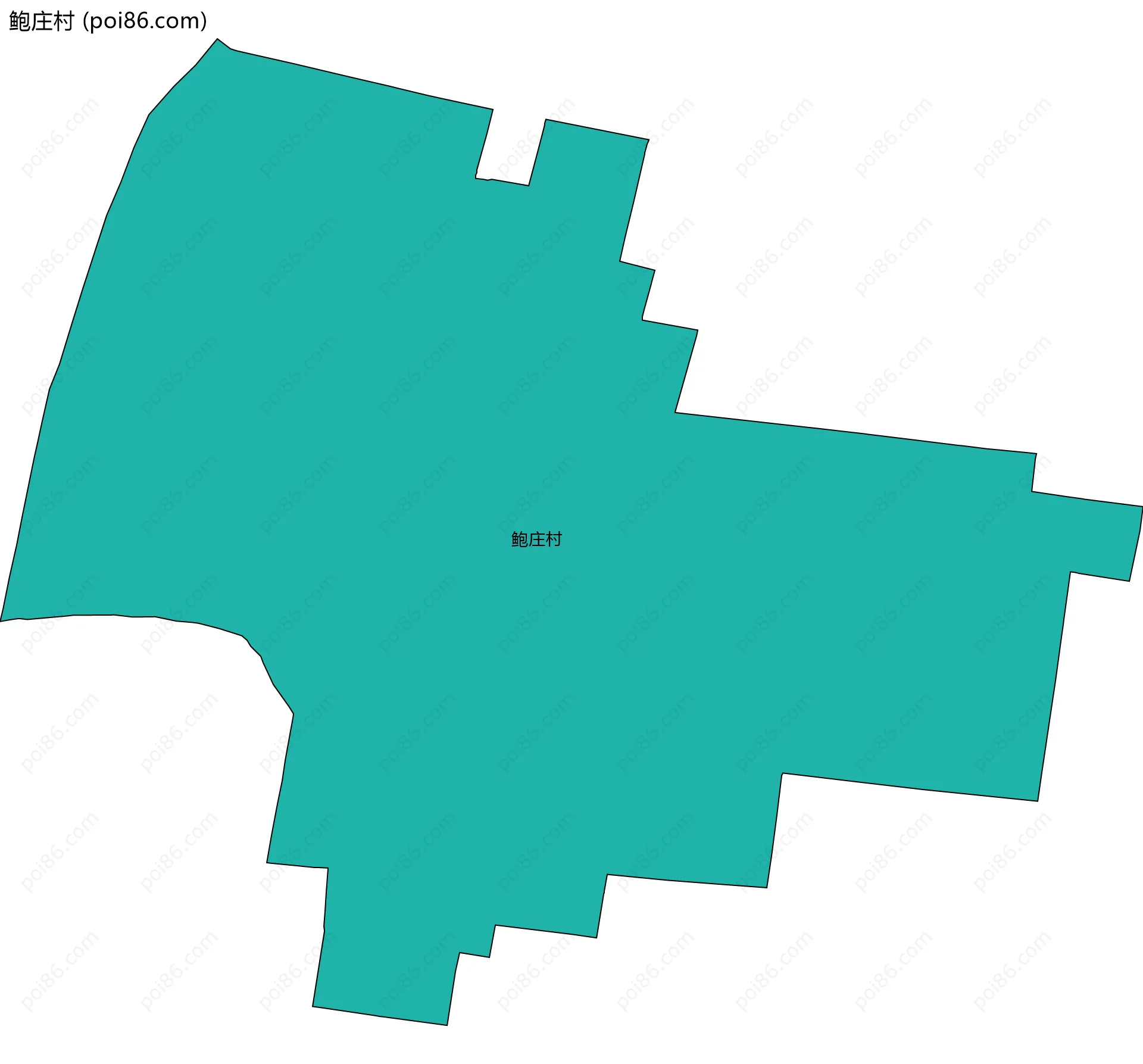 鲍庄村边界地图