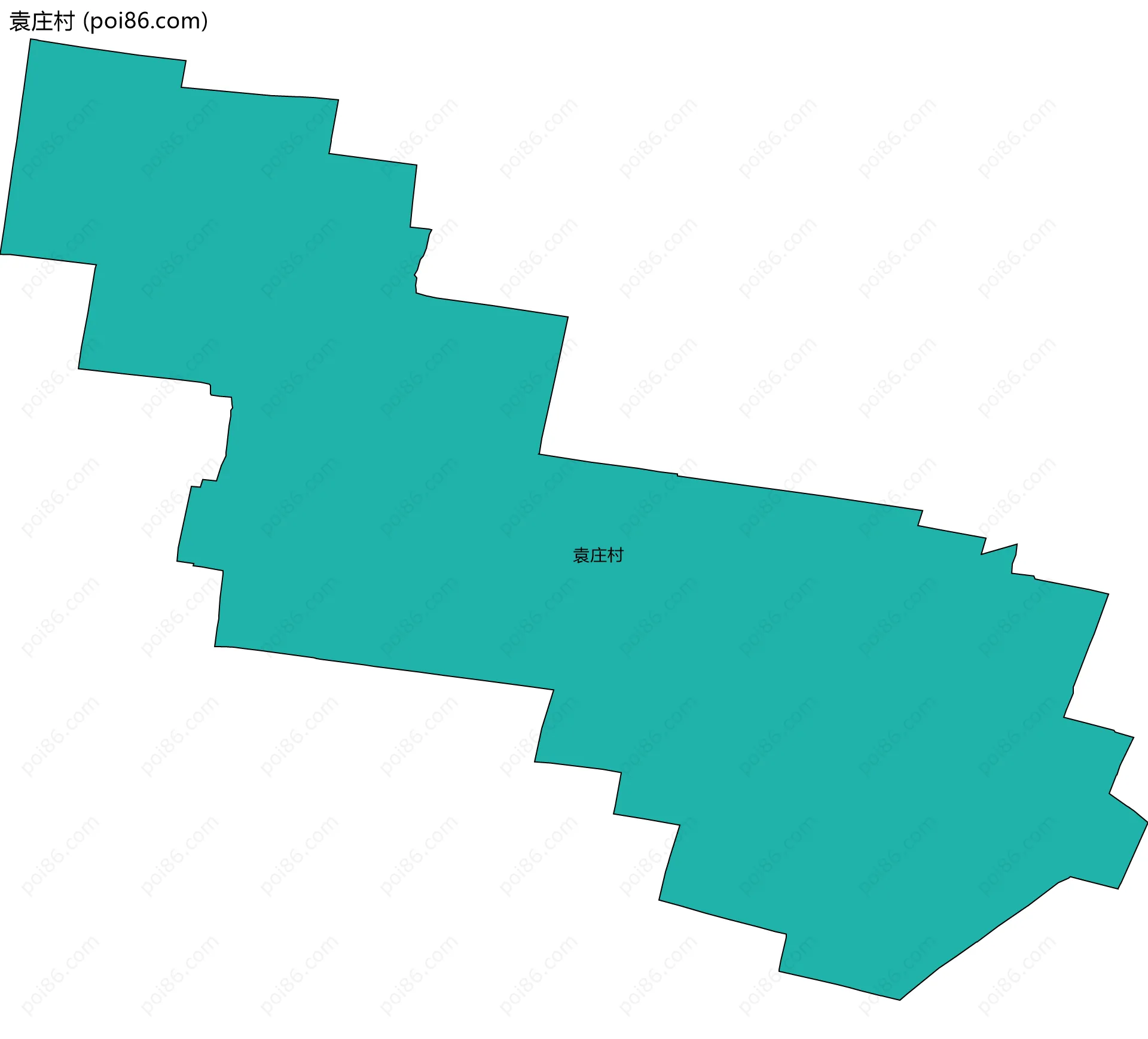 袁庄村边界地图