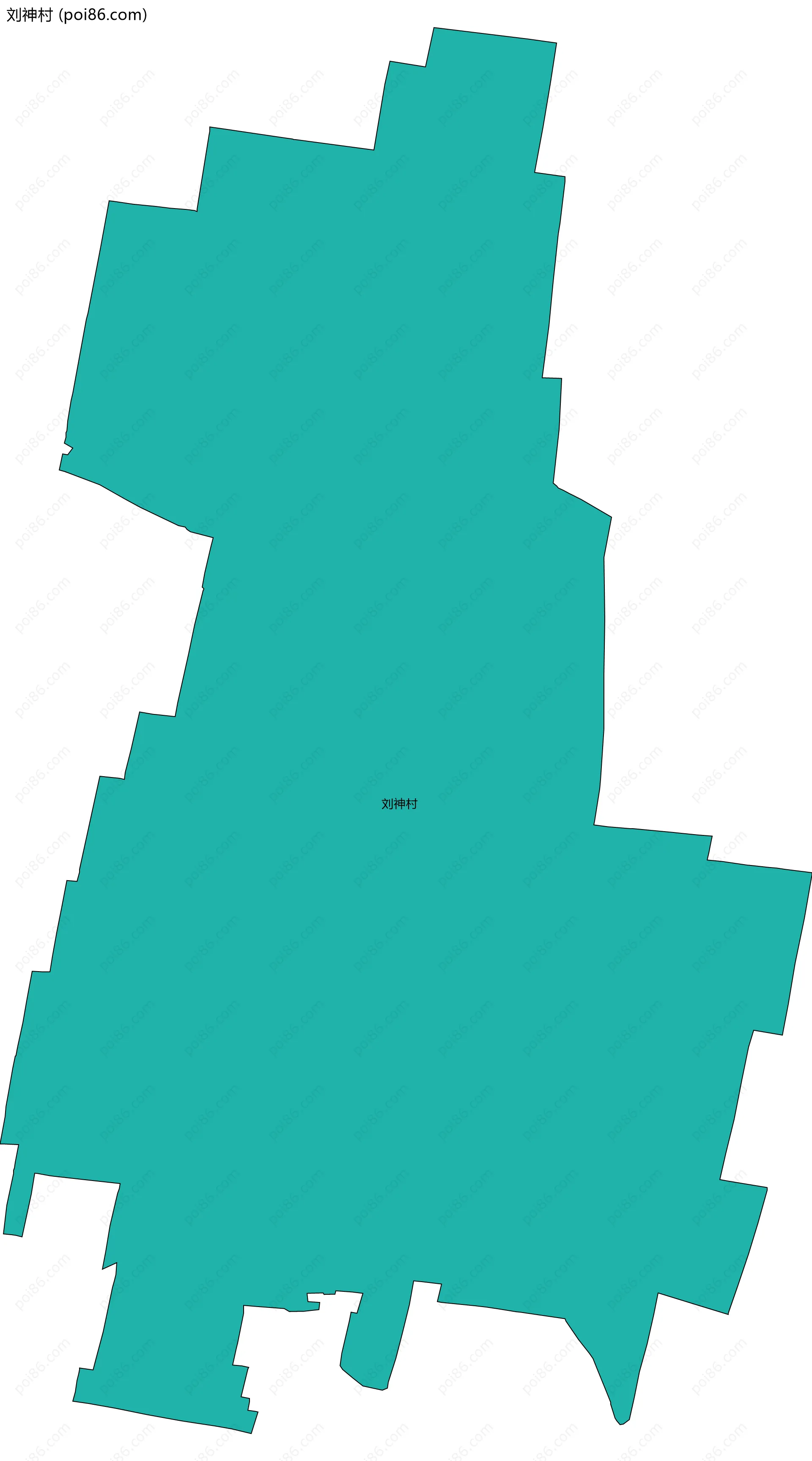 刘神村边界地图