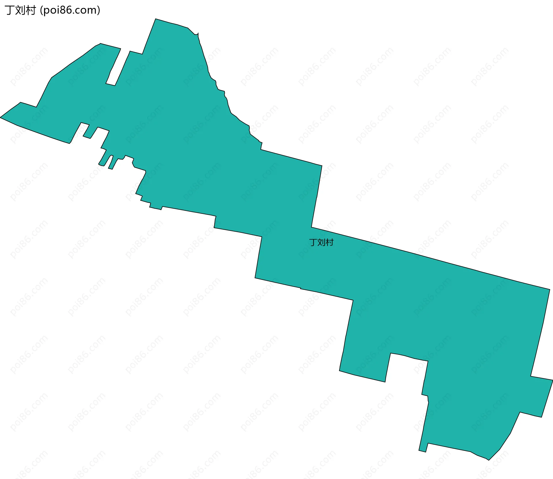 丁刘村边界地图