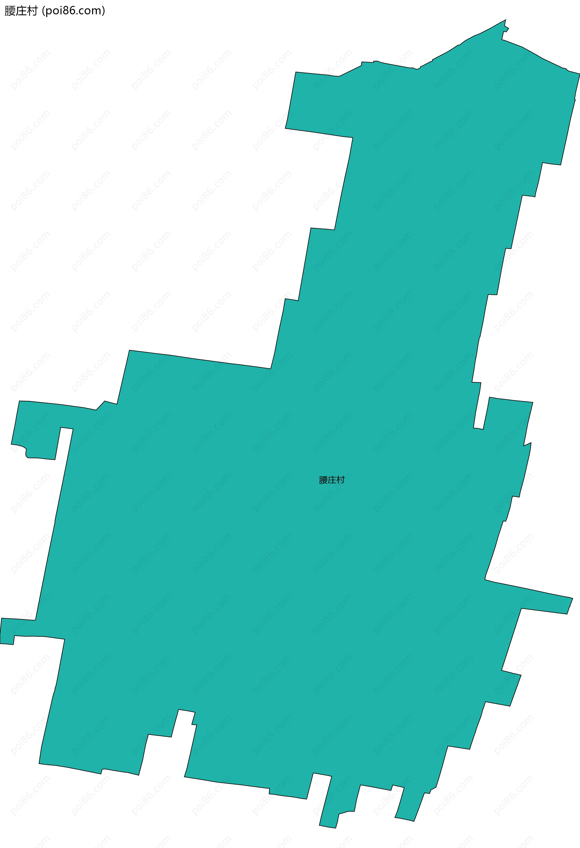 腰庄村边界地图