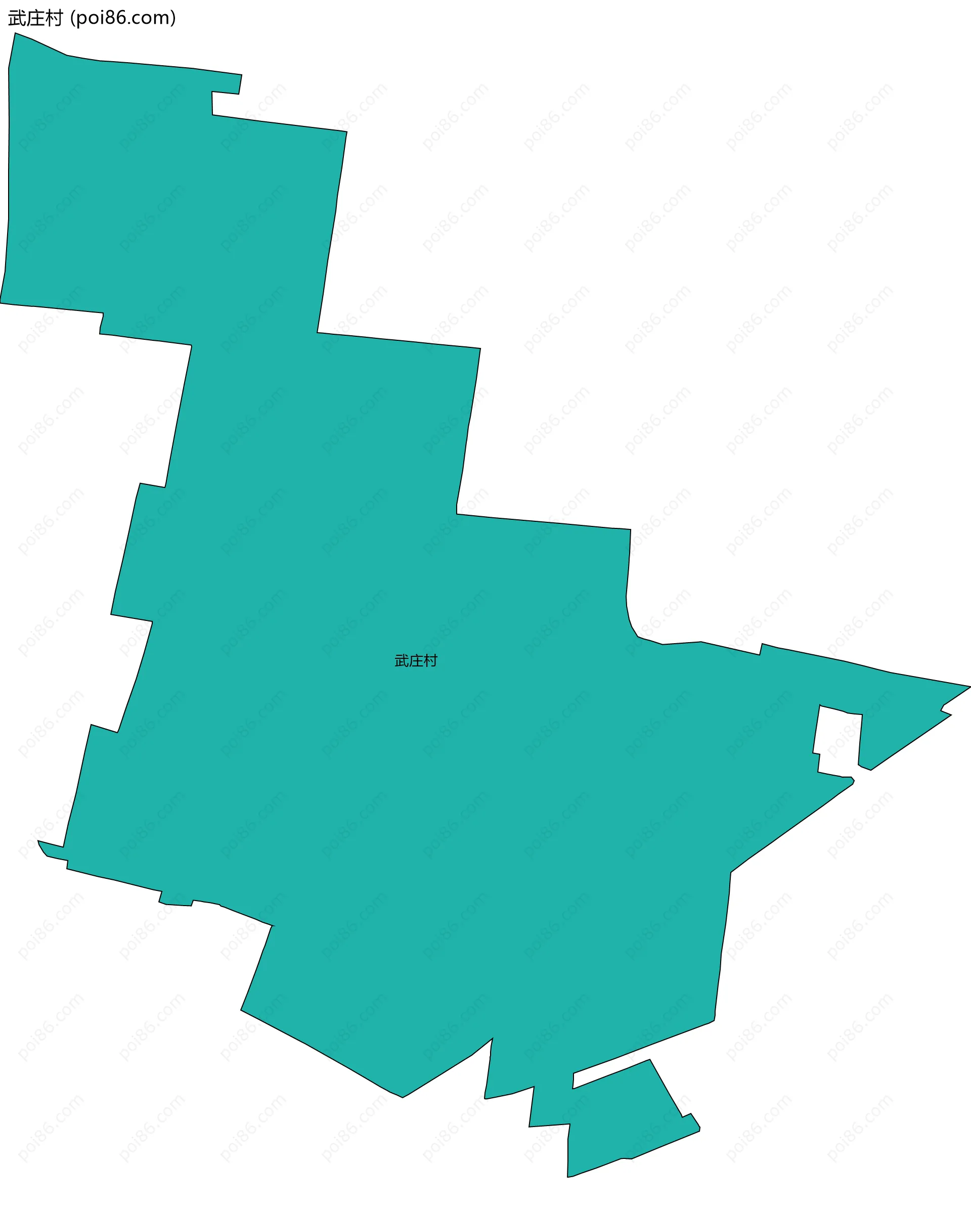 武庄村边界地图