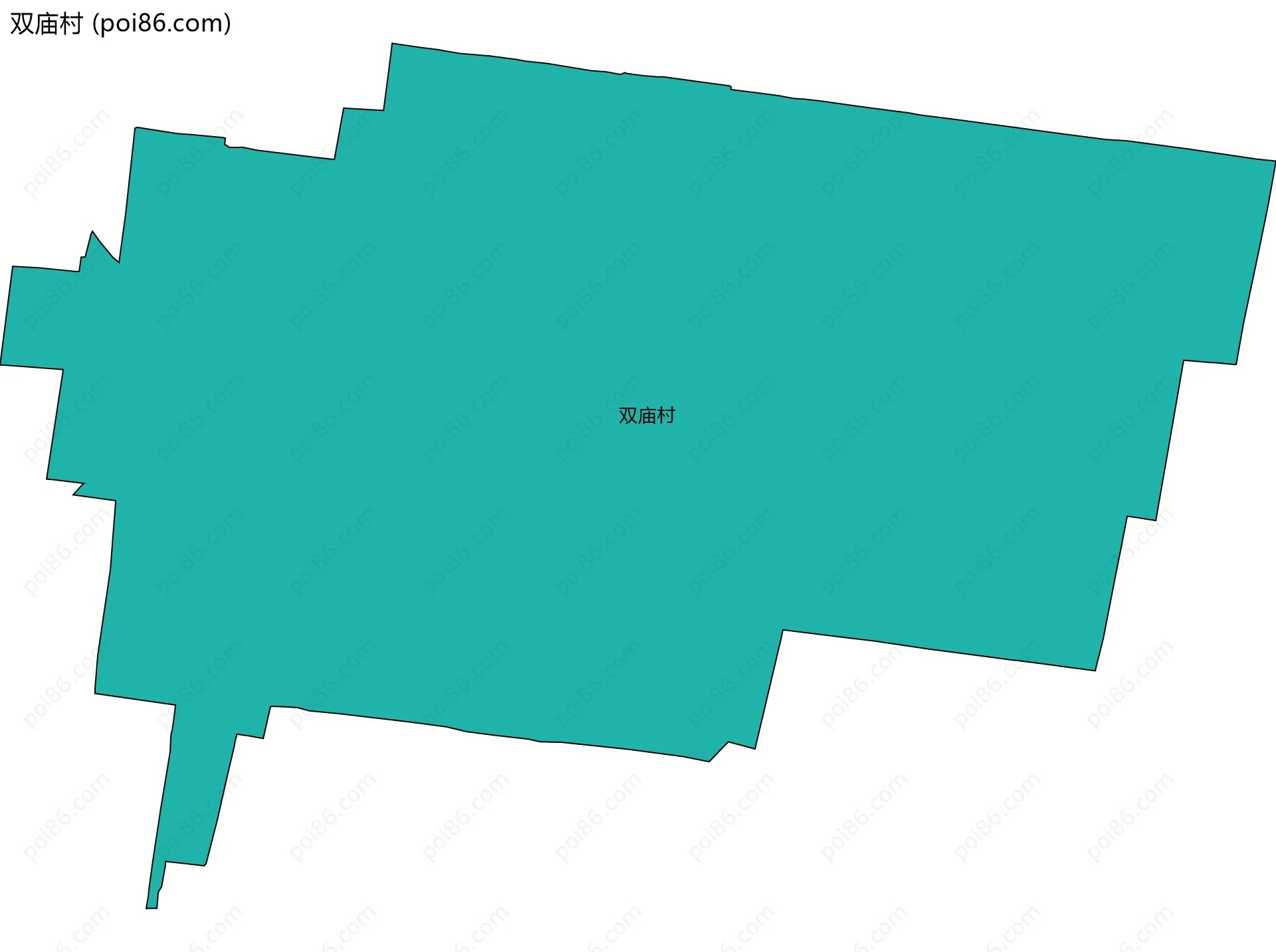 双庙村边界地图