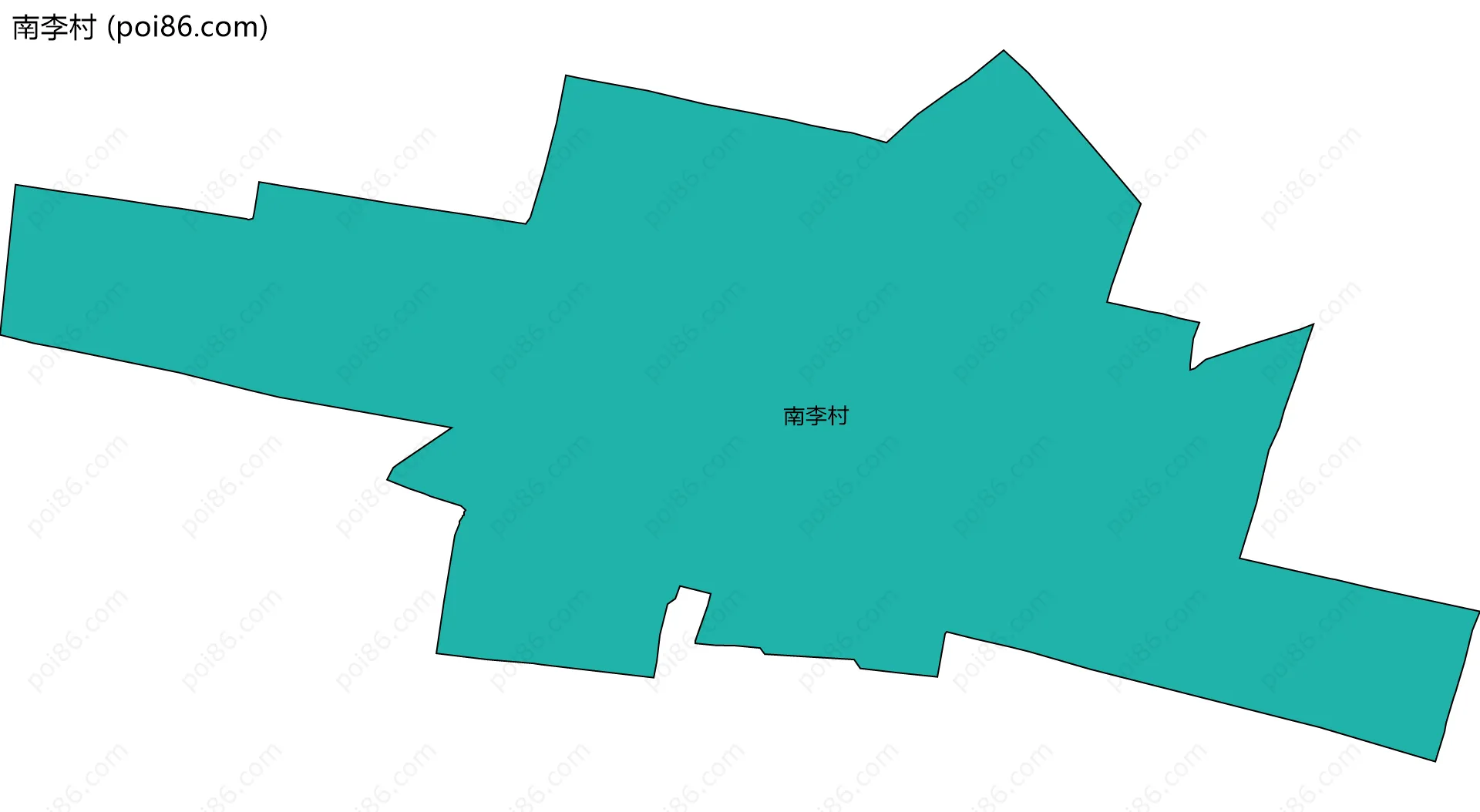 南李村边界地图