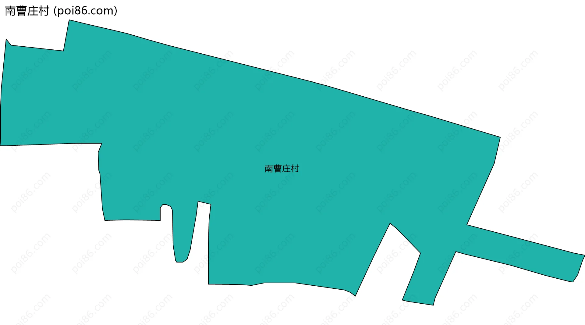 南曹庄村边界地图