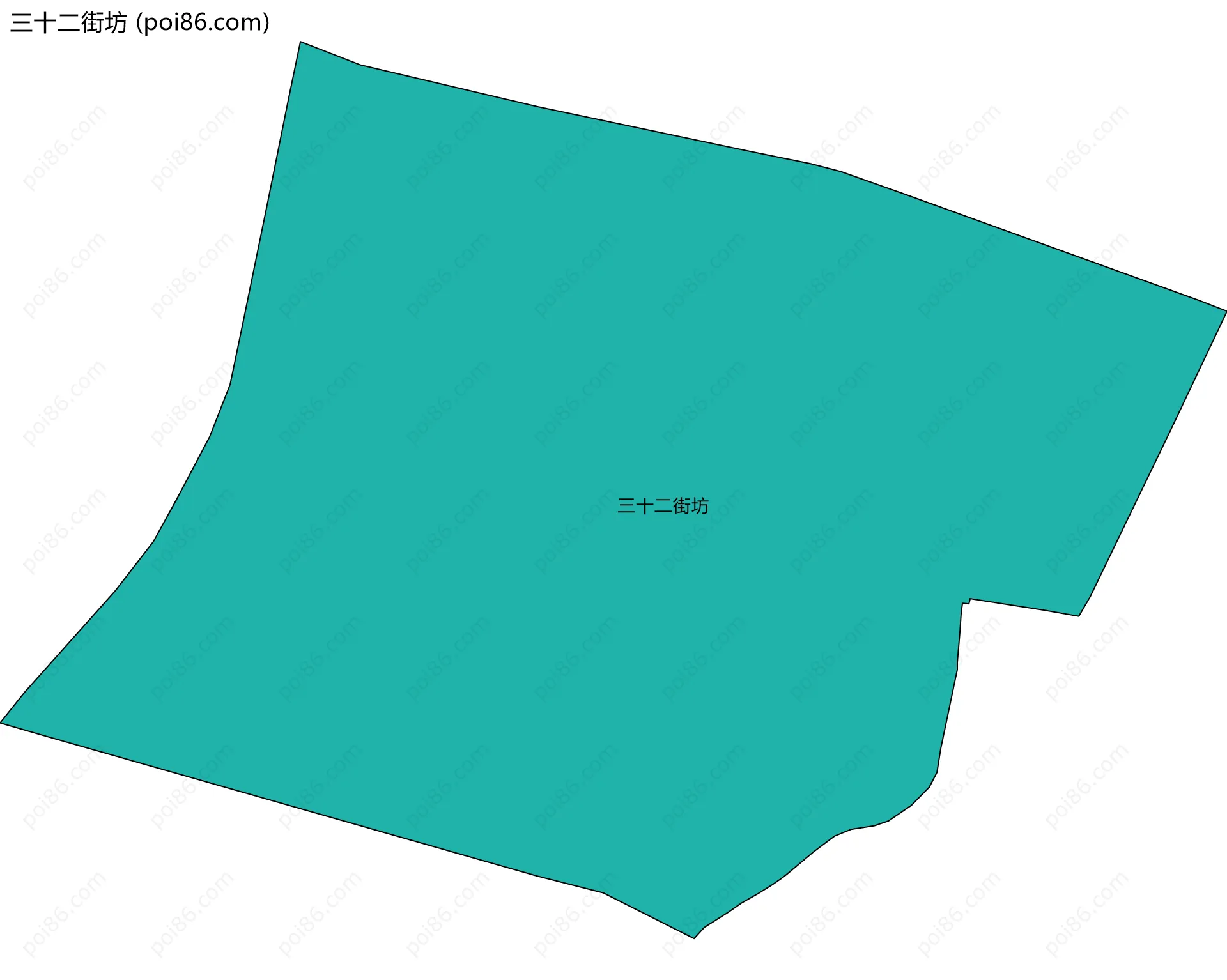 三十二街坊边界地图