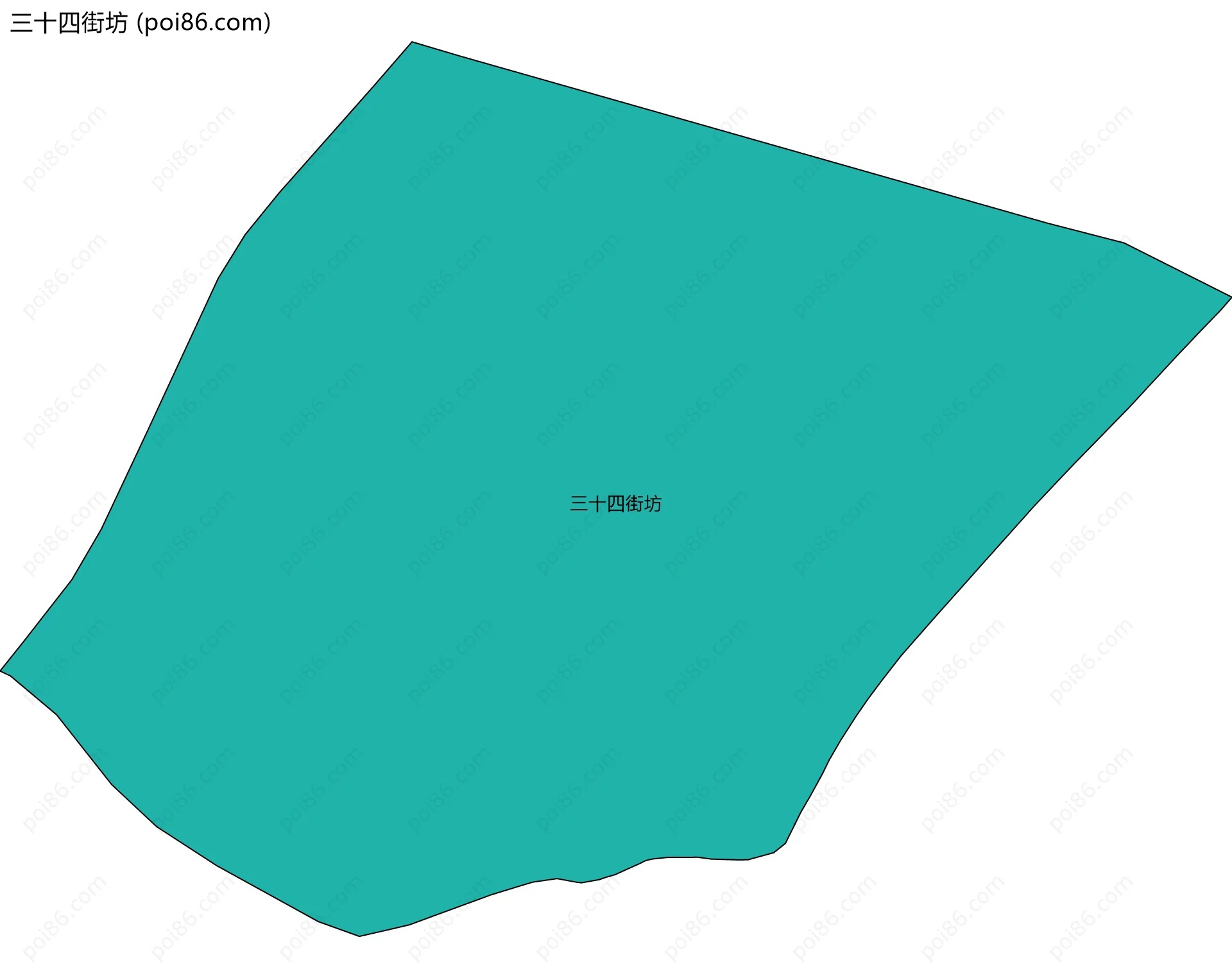 三十四街坊边界地图