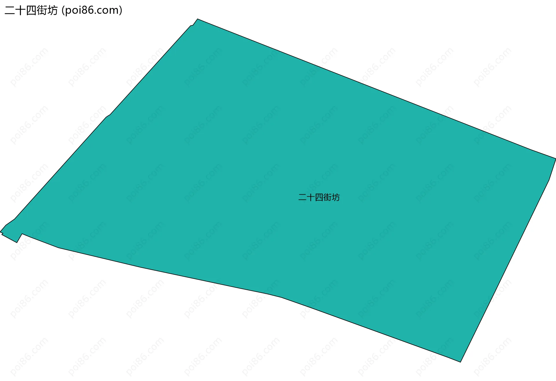 二十四街坊边界地图