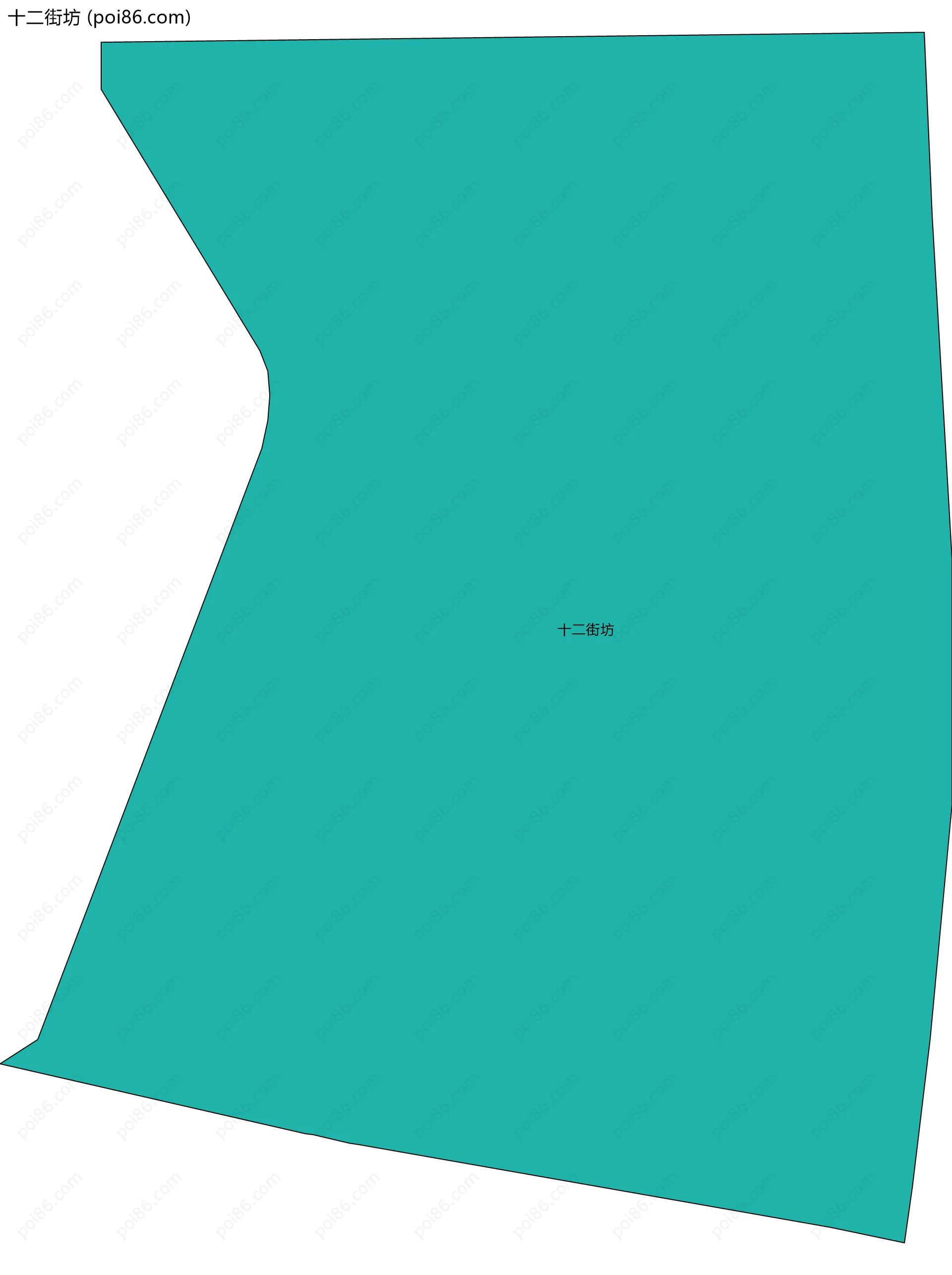 十二街坊边界地图