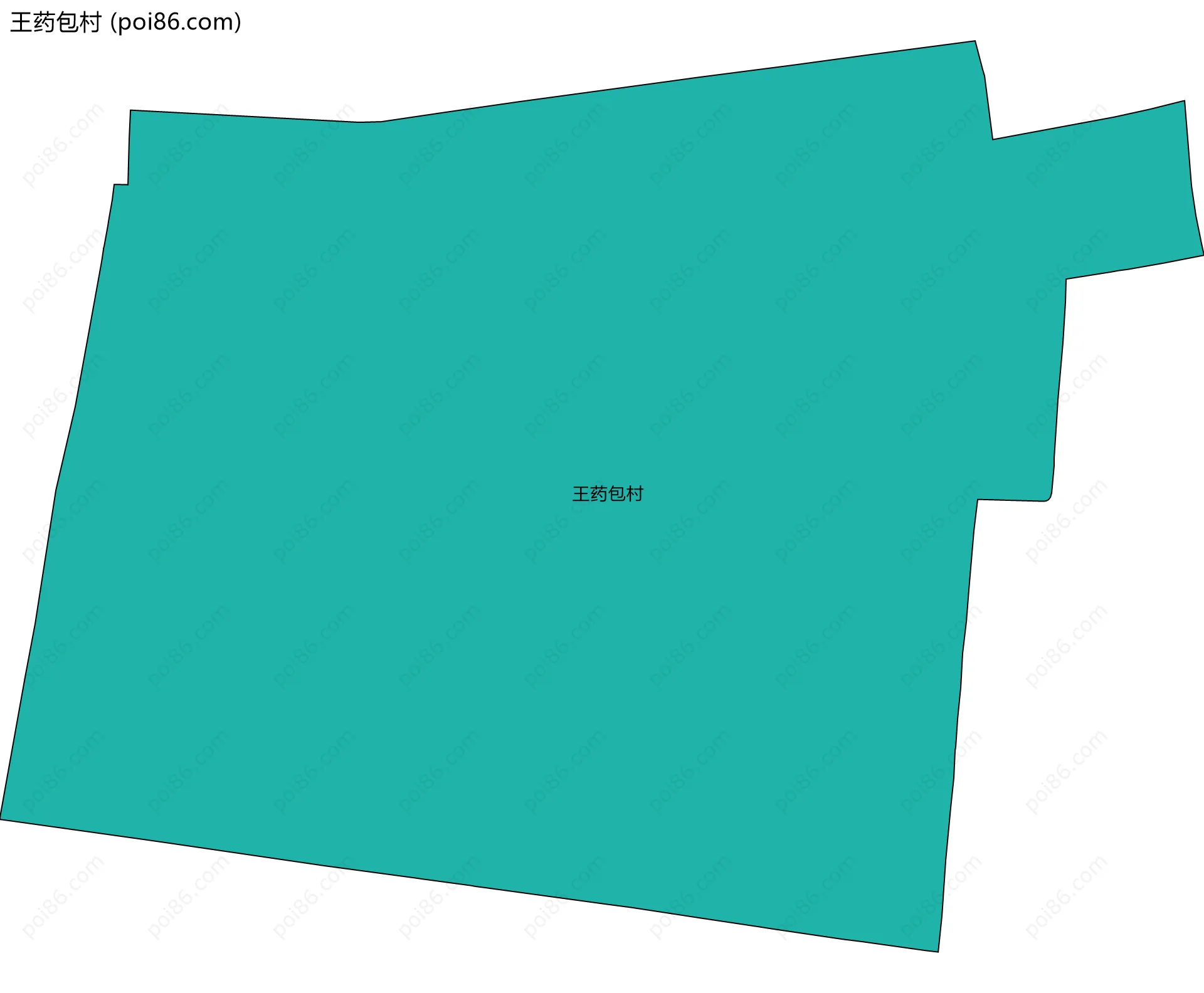 王药包村边界地图