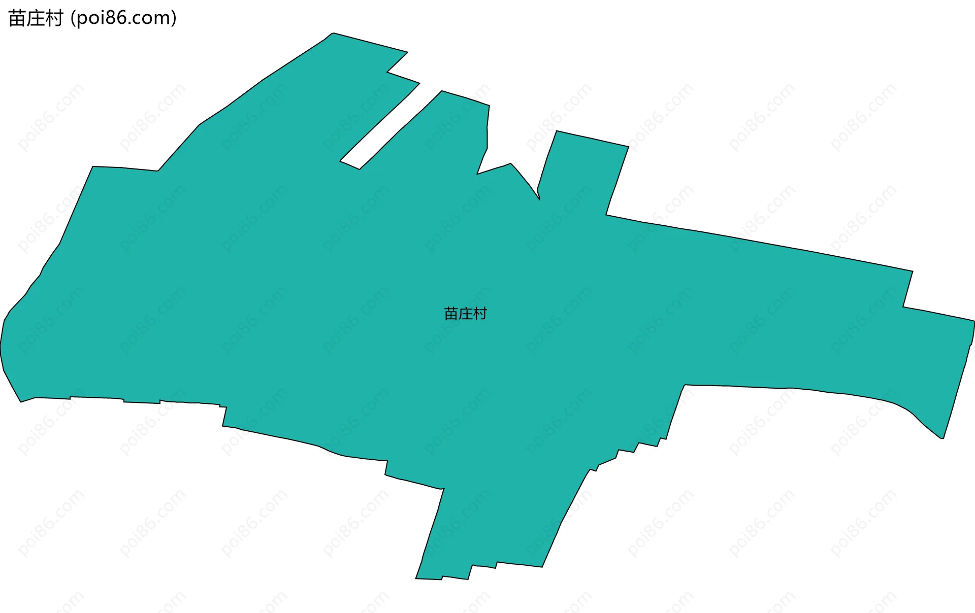 苗庄村边界地图