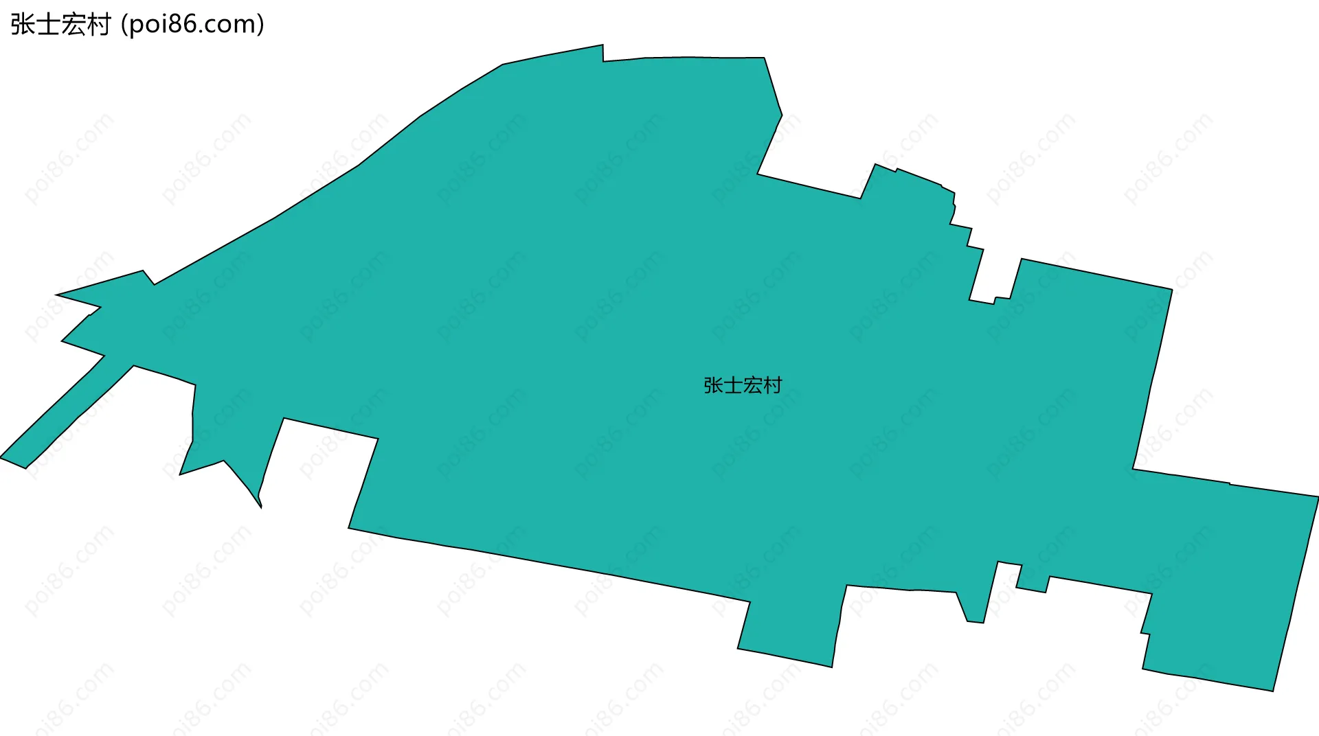 张士宏村边界地图