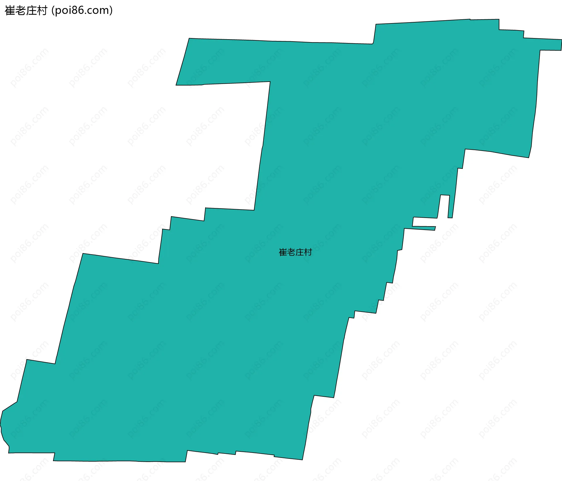 崔老庄村边界地图