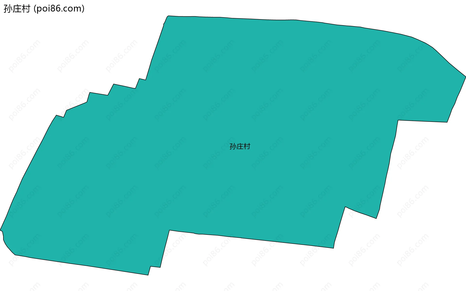 孙庄村边界地图