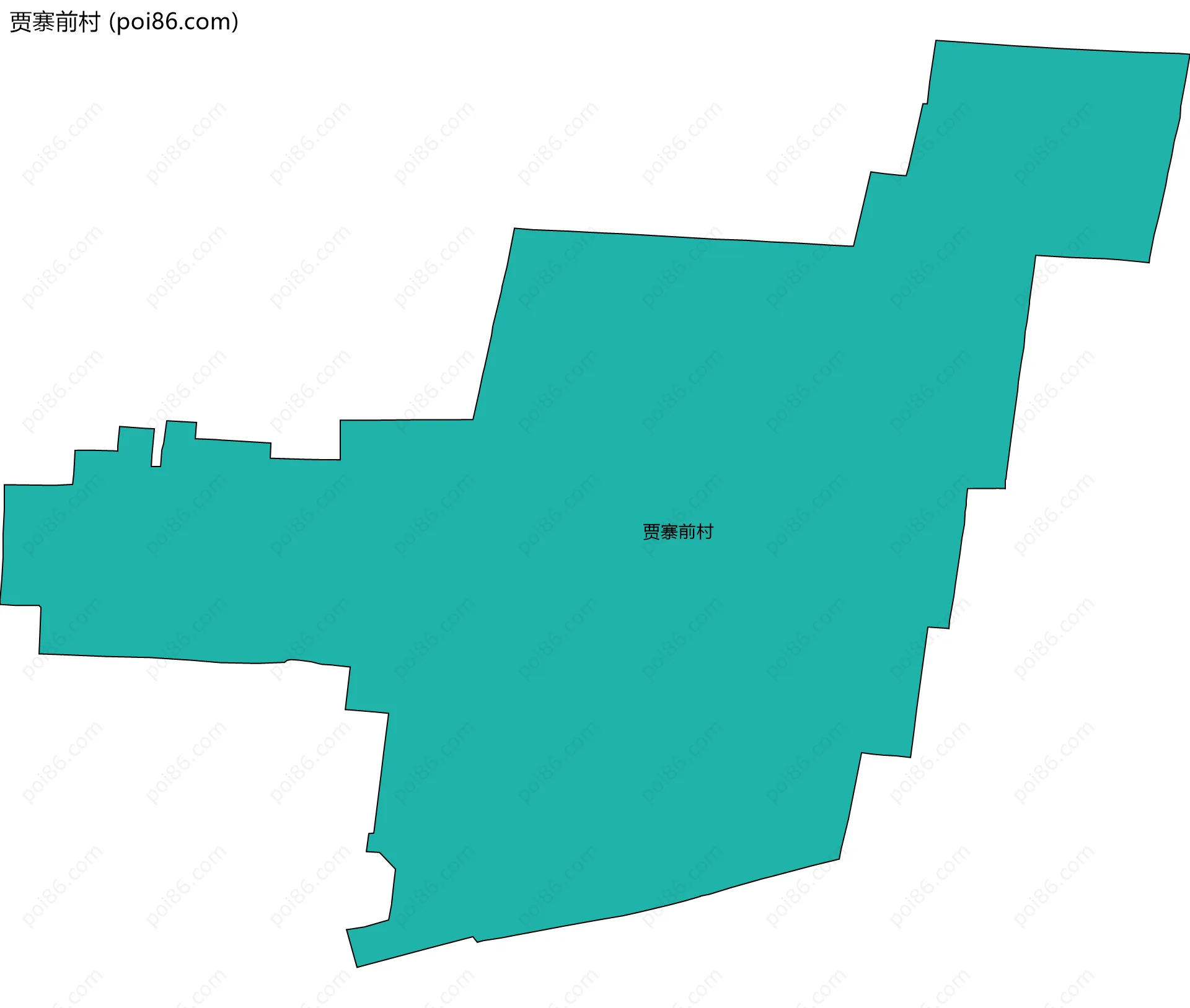 贾寨前村边界地图