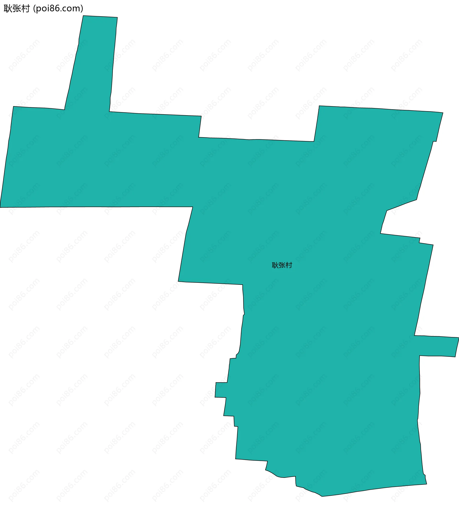 耿张村边界地图