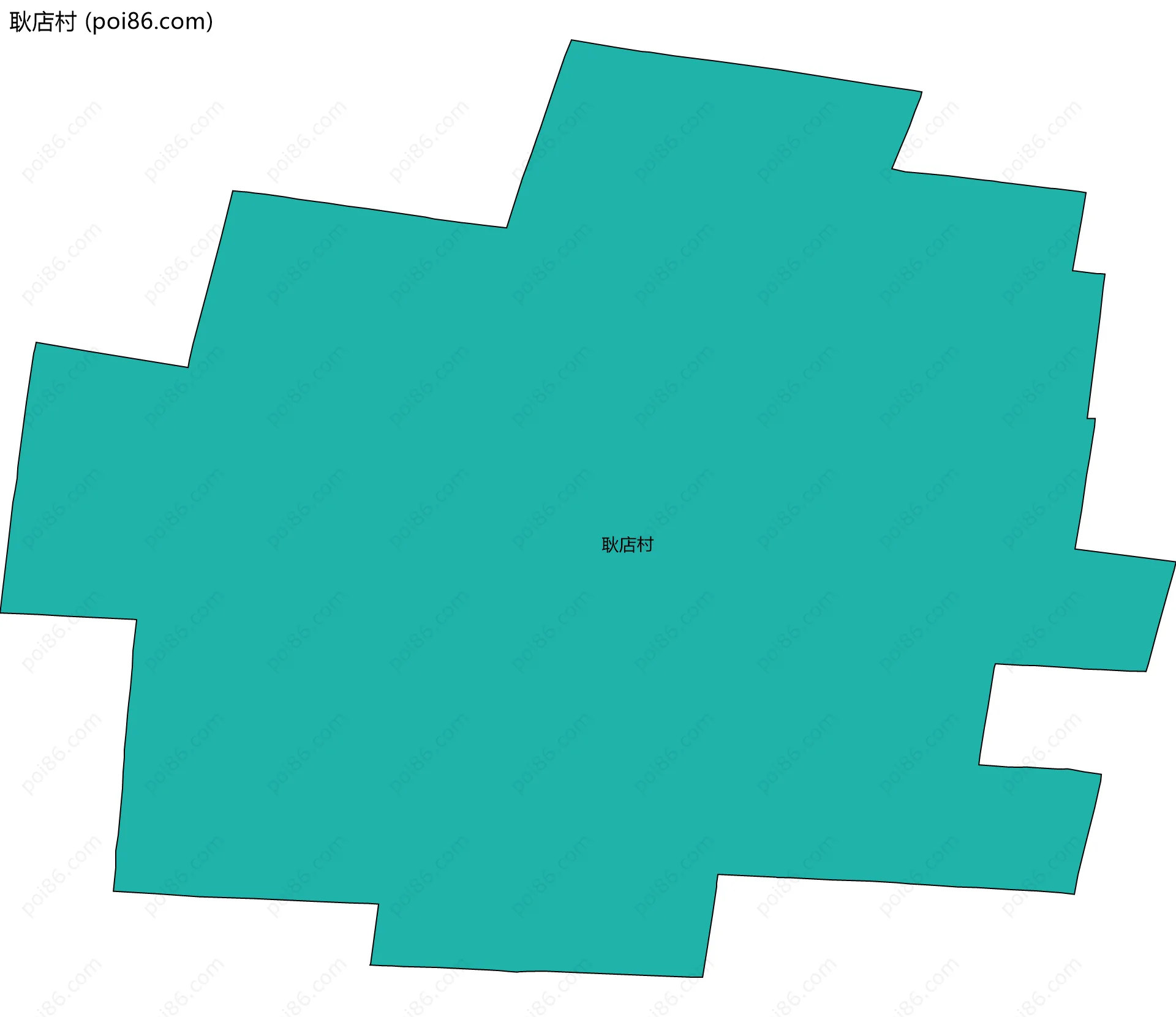 耿店村边界地图