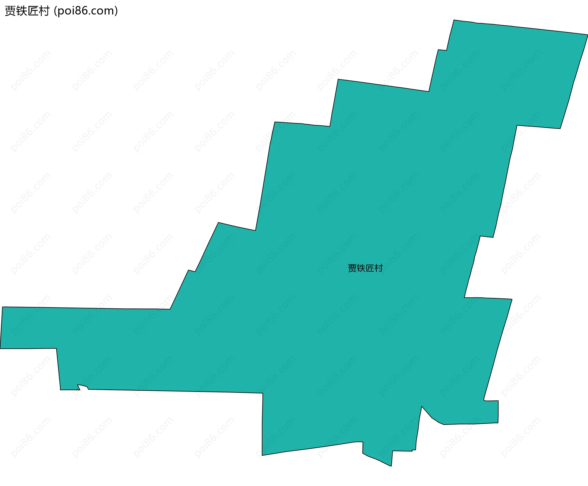 贾铁匠村边界地图