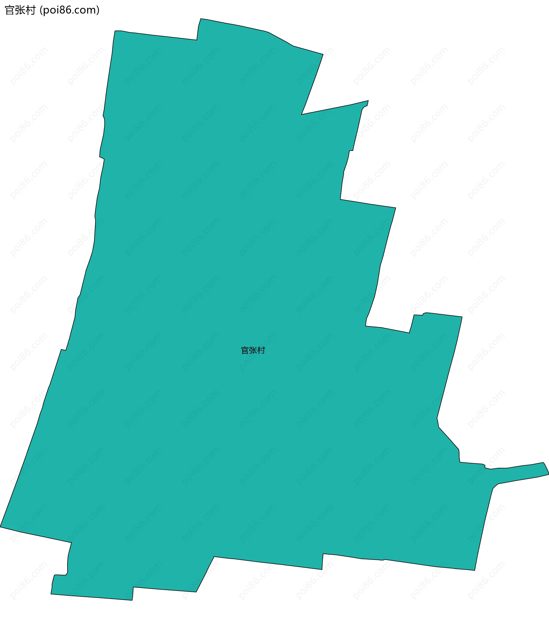 官张村边界地图