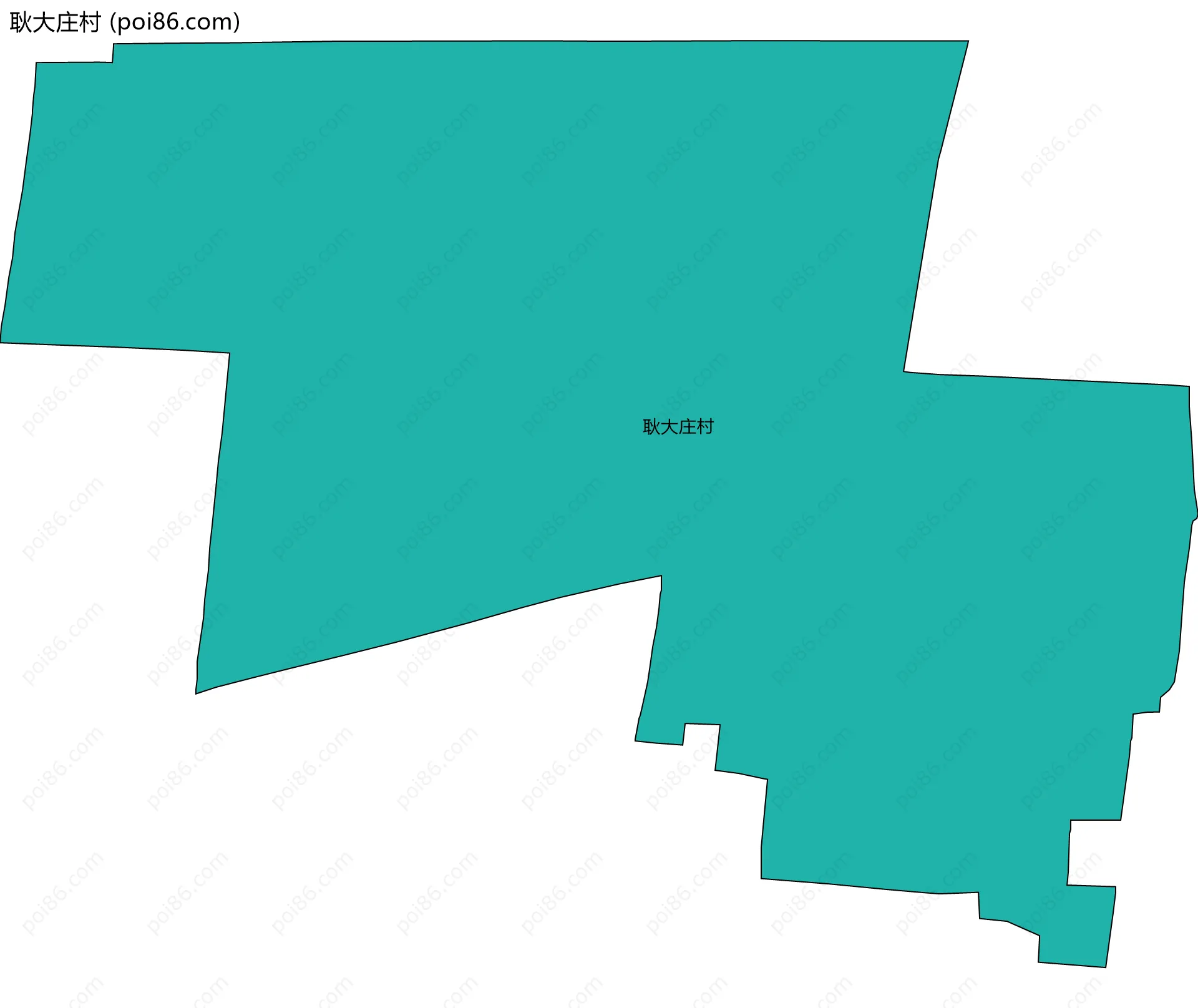 耿大庄村边界地图