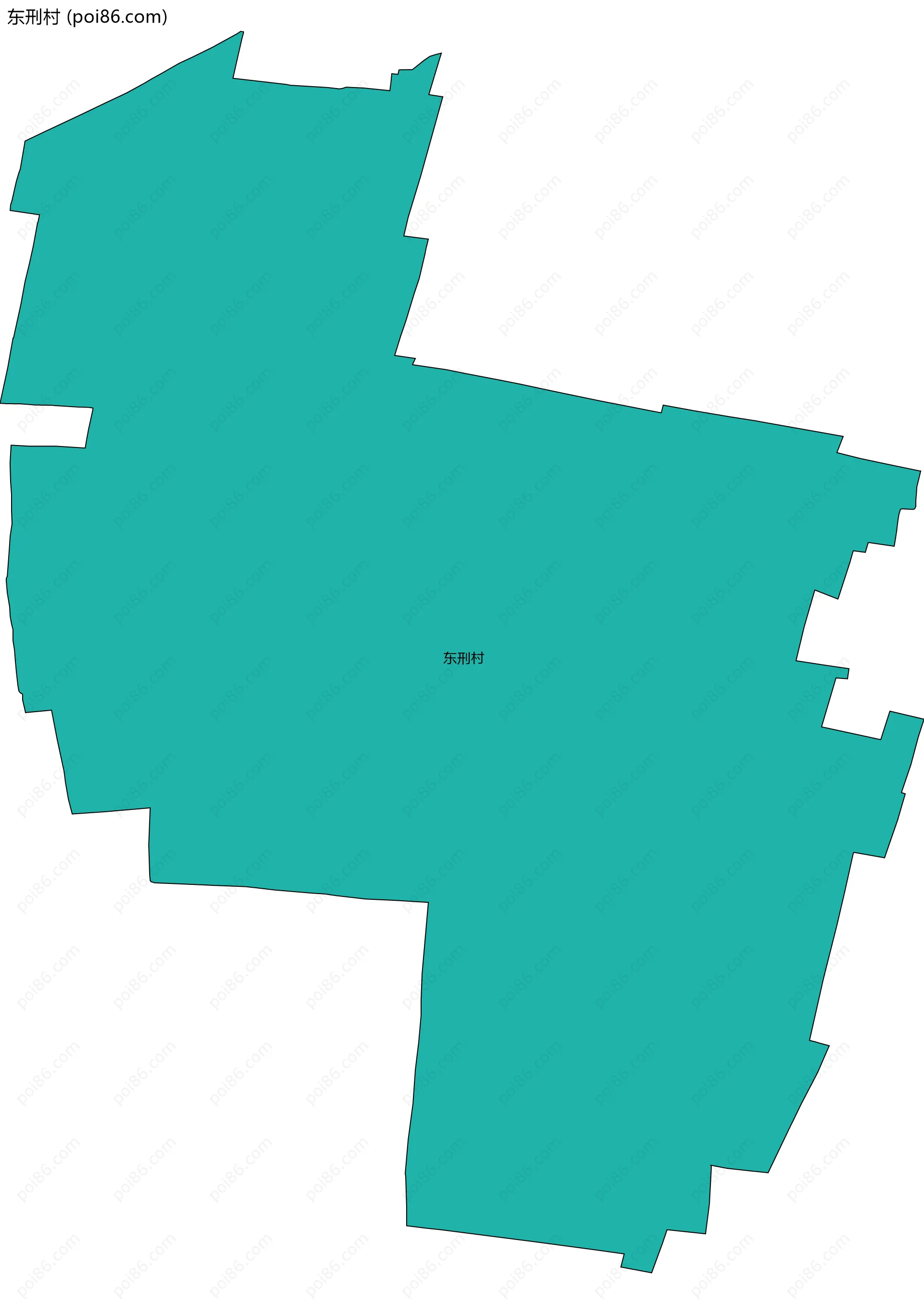 东刑村边界地图