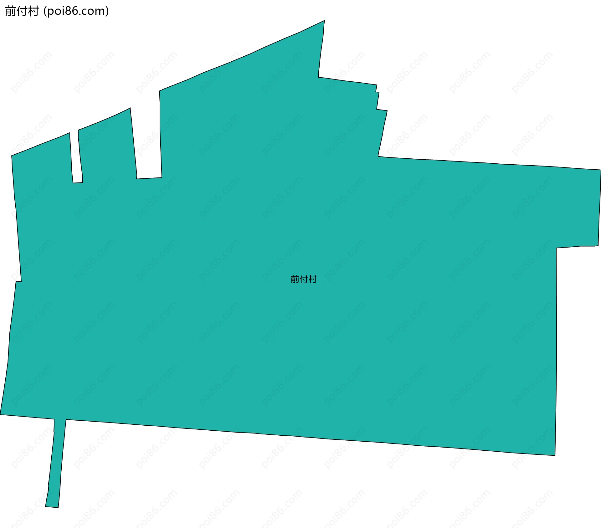 前付村边界地图