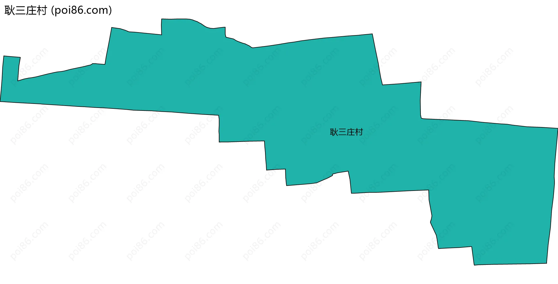 耿三庄村边界地图