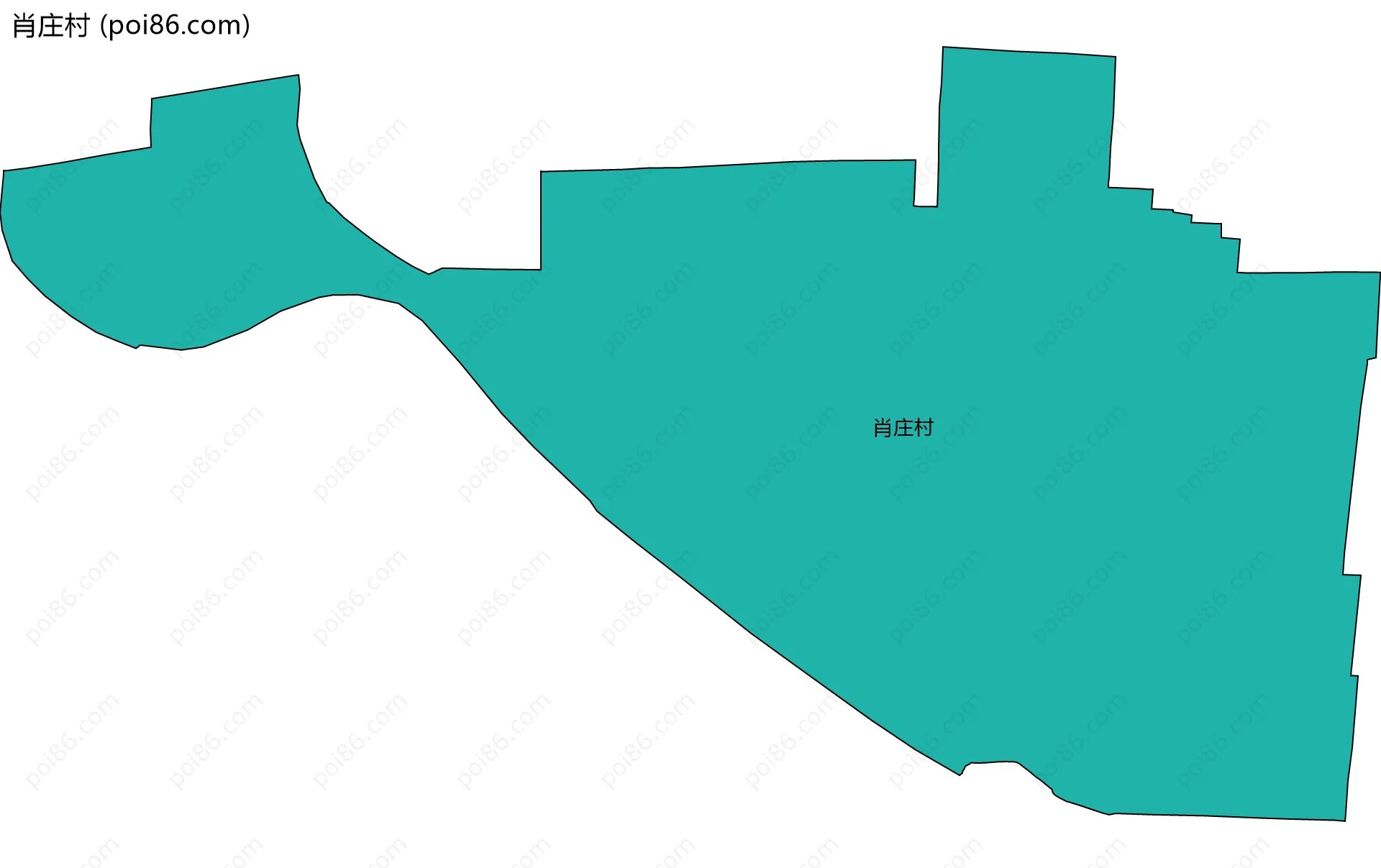 肖庄村边界地图