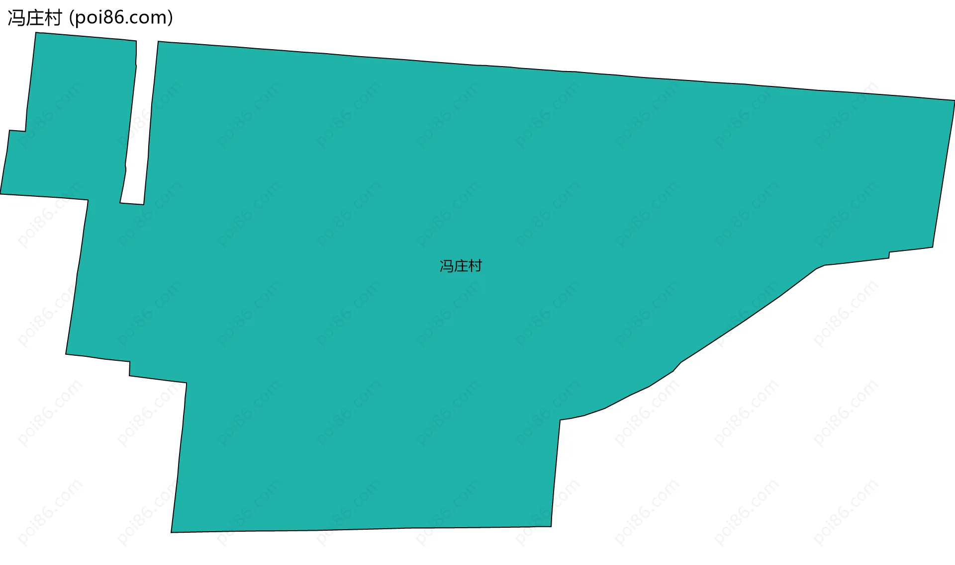 冯庄村边界地图