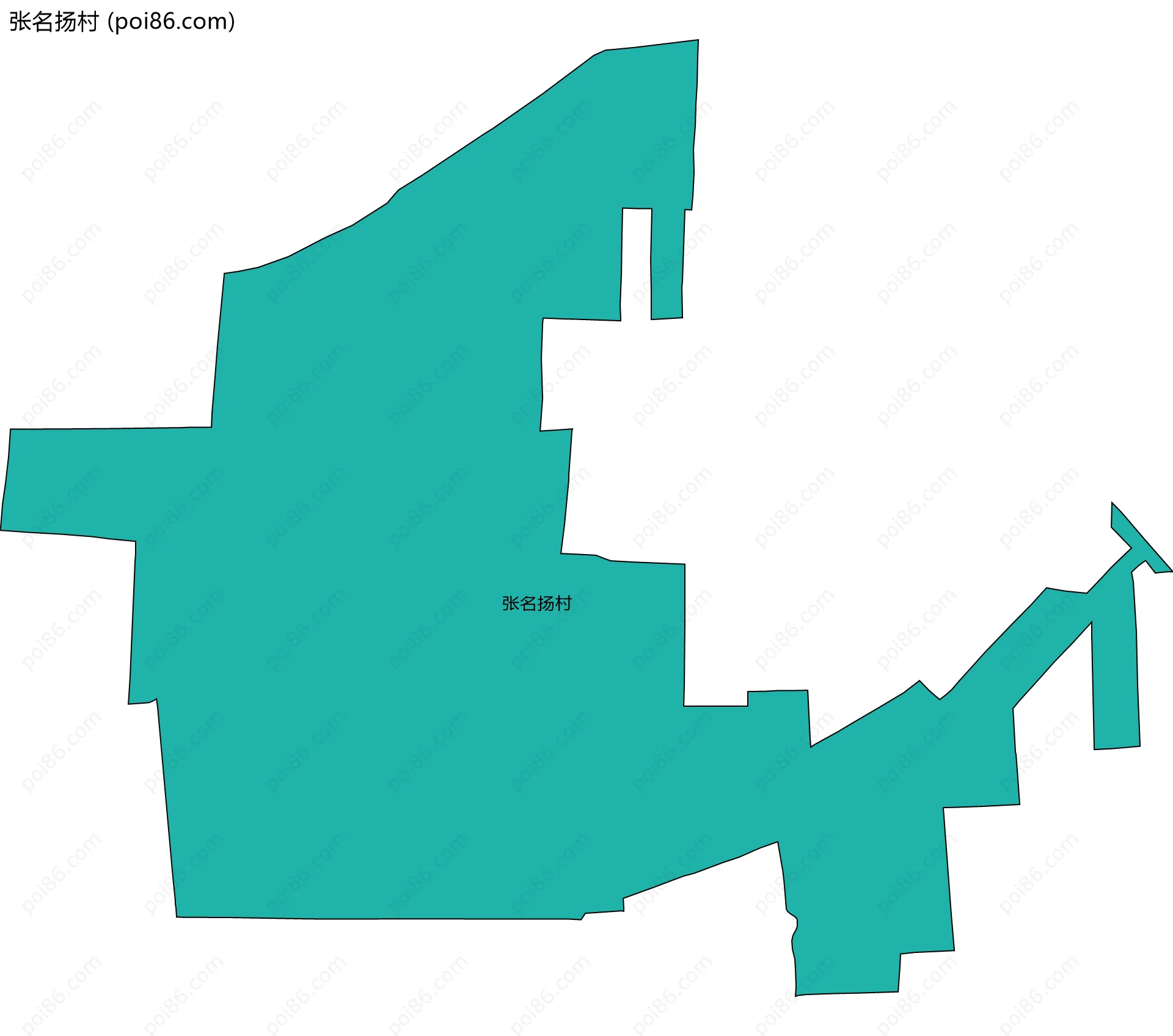 张名扬村边界地图