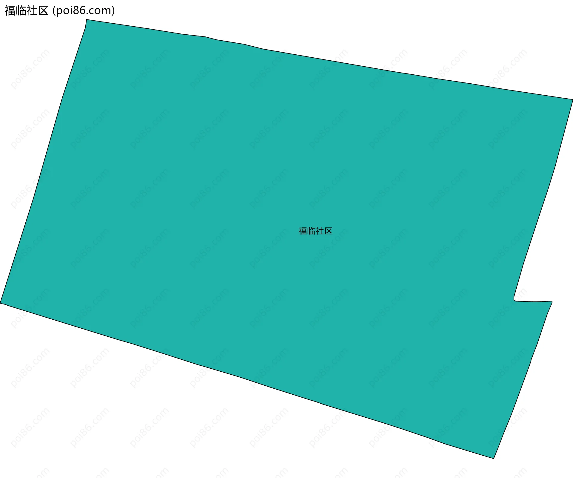 福临社区边界地图