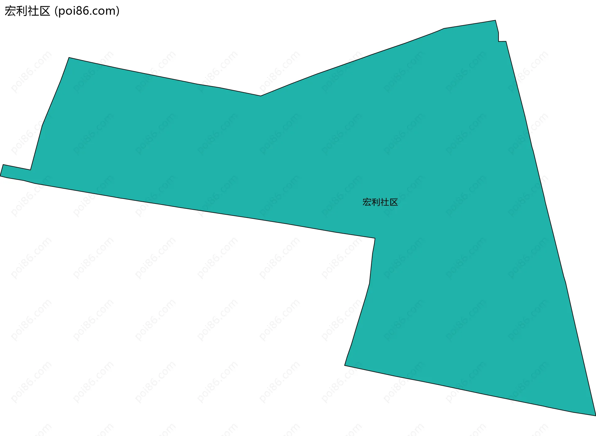 宏利社区边界地图