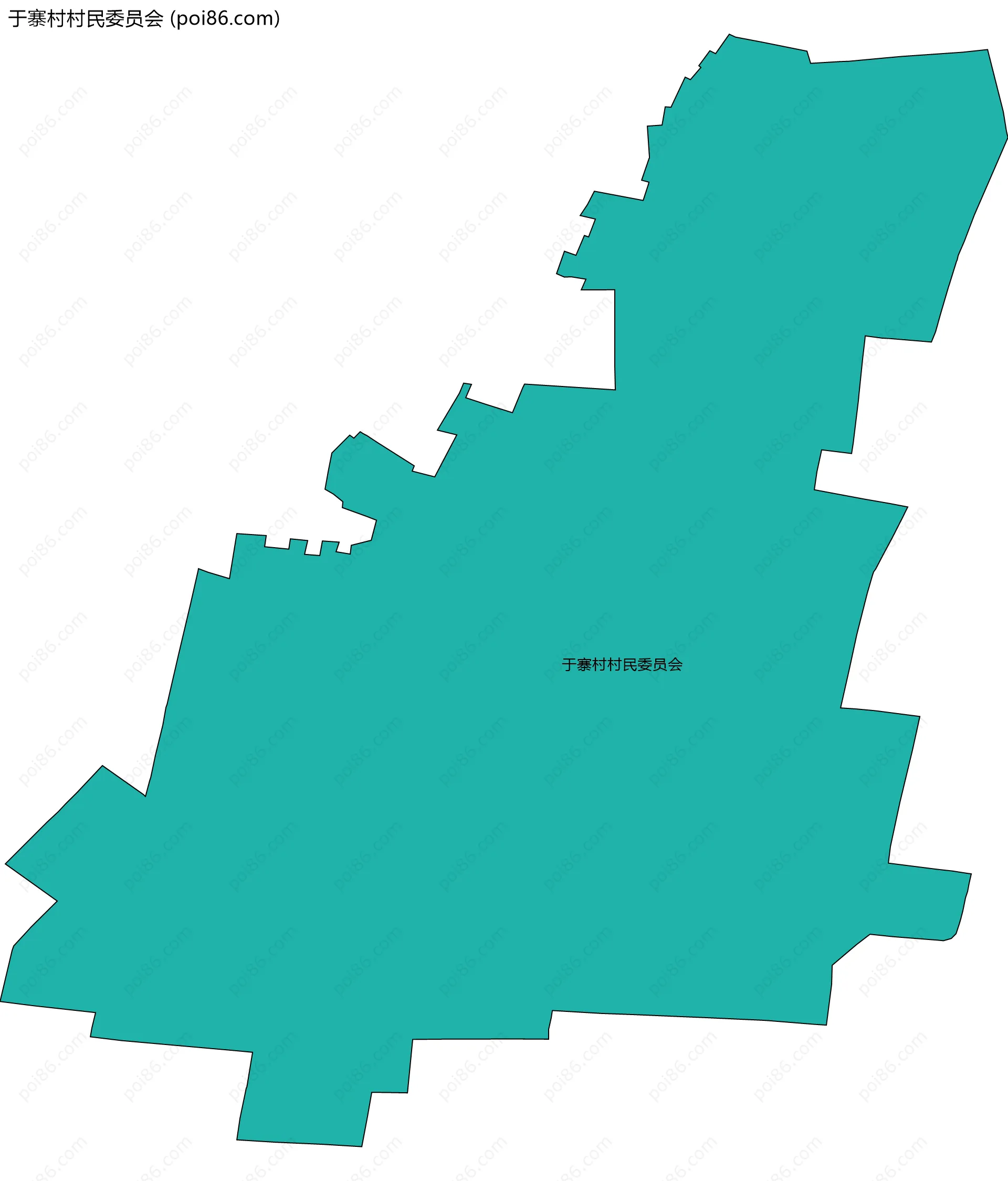 于寨村村民委员会边界地图