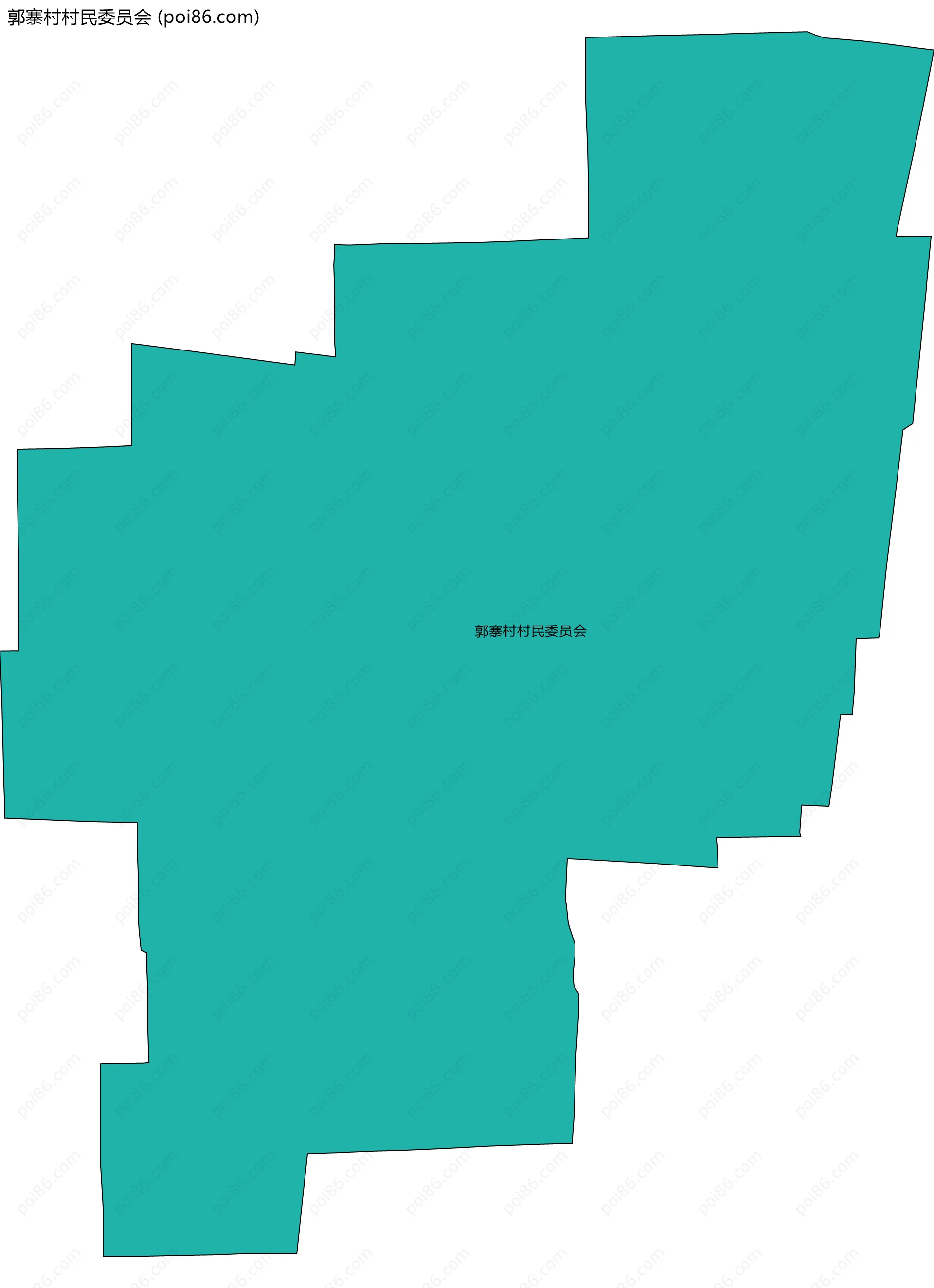 郭寨村村民委员会边界地图